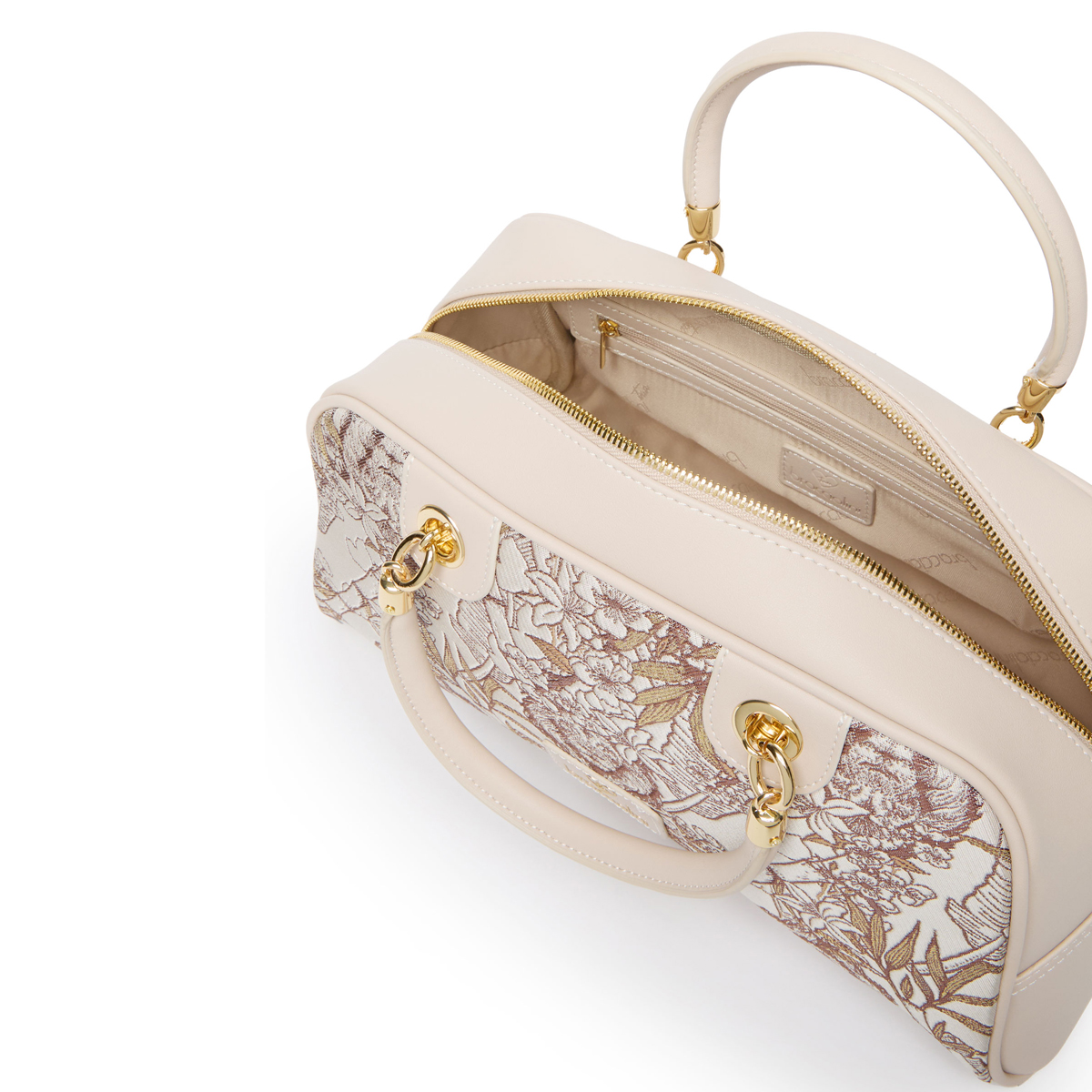Braccialini Bauletto Jacquard Beige - 3 Braccialini Bauletto Jacquard Beige - 3