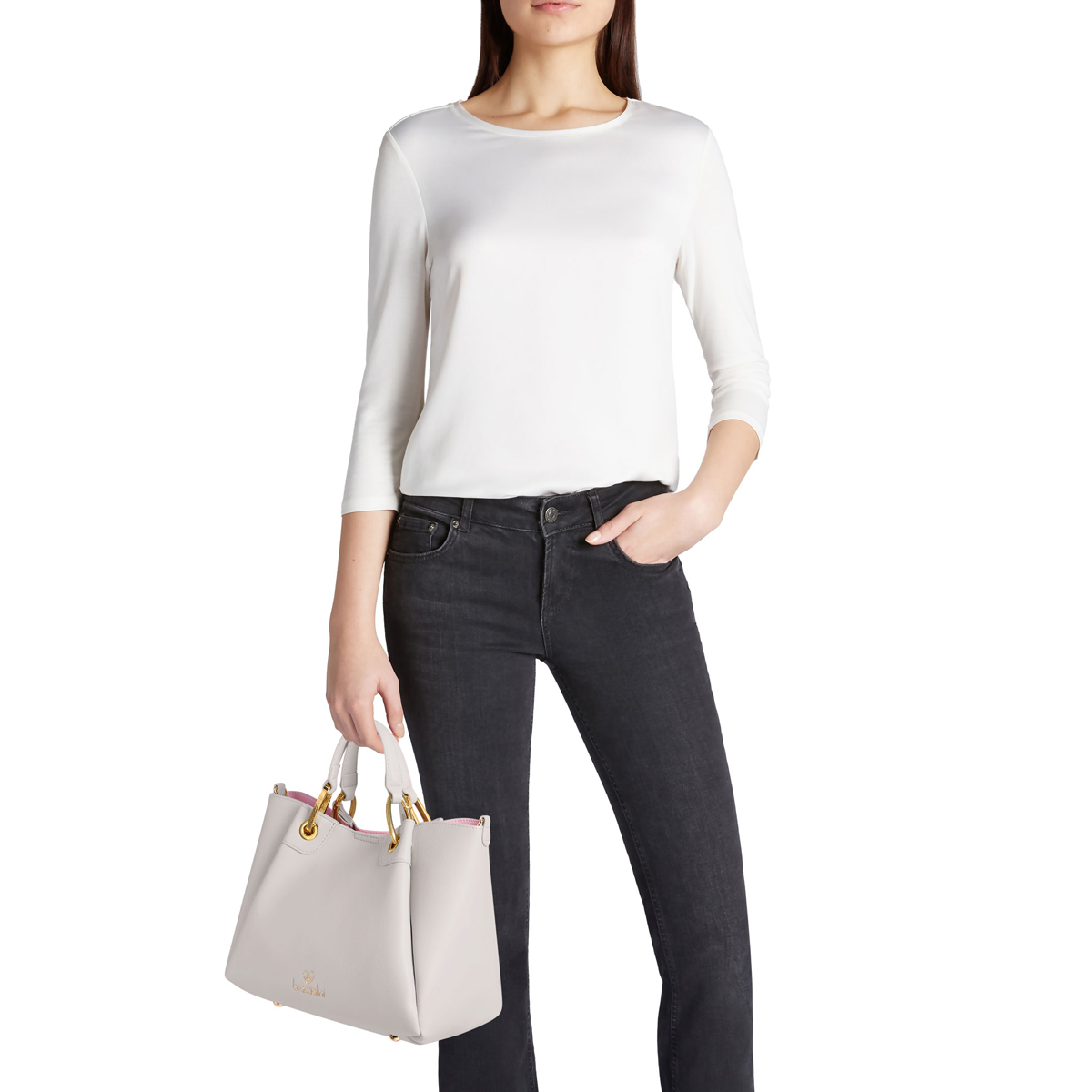 Braccialini Borsa a mano Amy media Grigio - 2 Braccialini Borsa a mano Amy media Grigio - 2