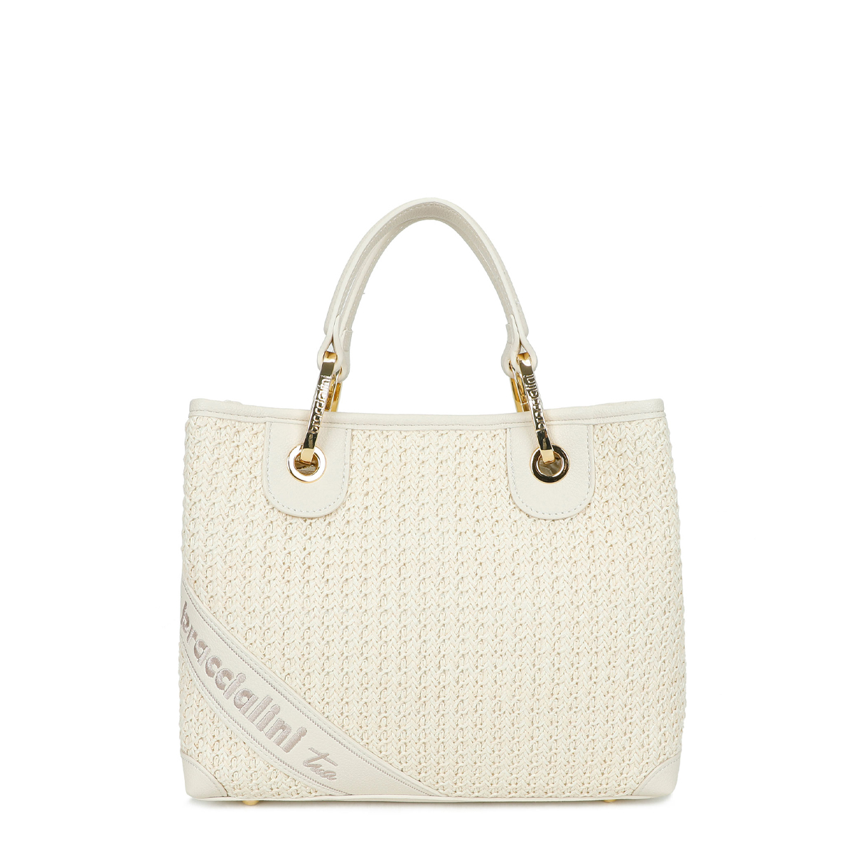Braccialini Borsa a mano Beth Tricot Bianco - 1 Braccialini Borsa a mano Beth Tricot Bianco - 1