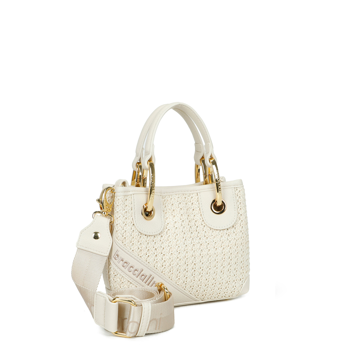Braccialini Borsa a mano Beth Tricot piccola Bianco - 2 Braccialini Borsa a mano Beth Tricot piccola Bianco - 2