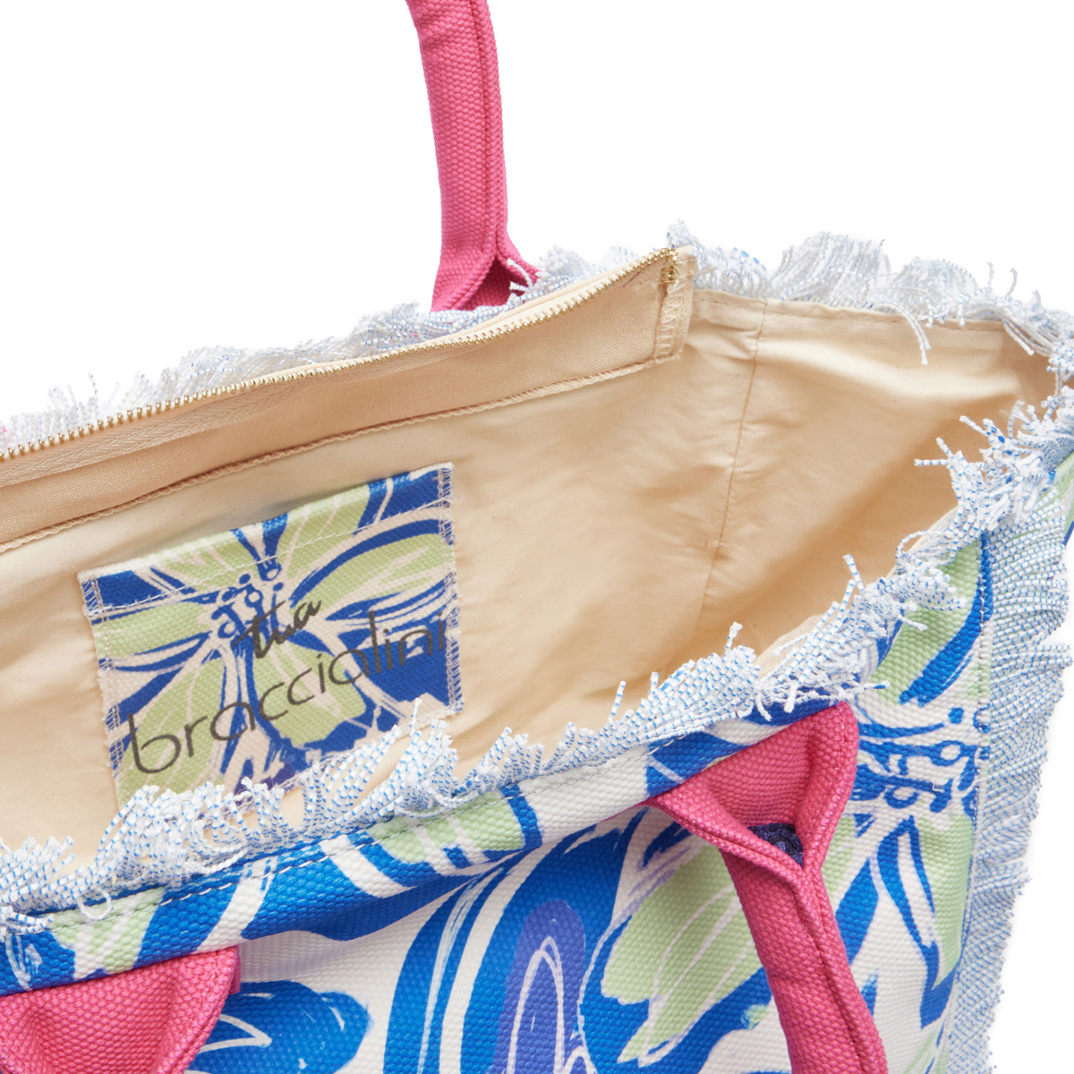 Braccialini Shopper Summer Fiori Blu - 4