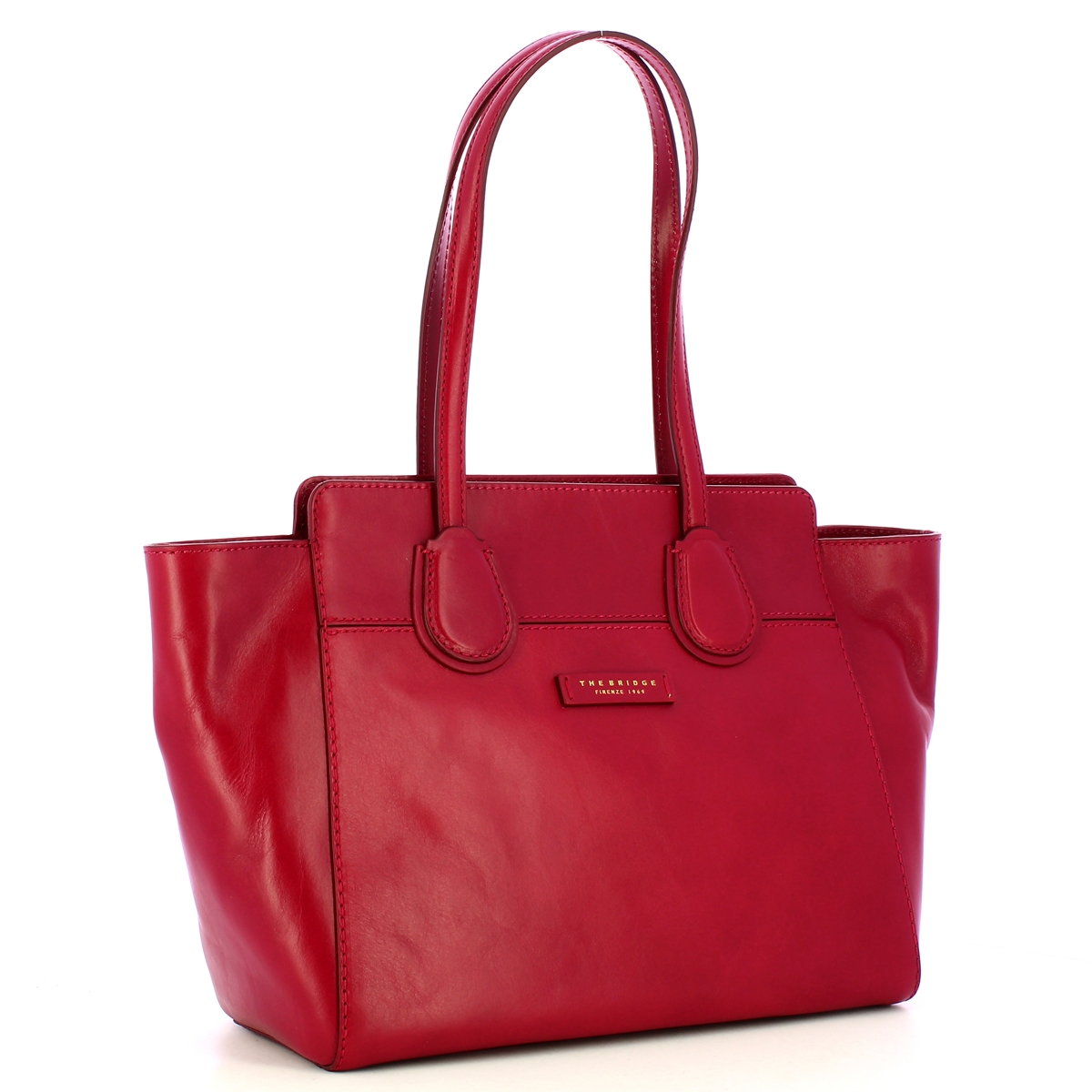 The Bridge Elettra Berry Oro Shopping Bag - 2 The Bridge Elettra Berry Oro Shopping Bag - 2