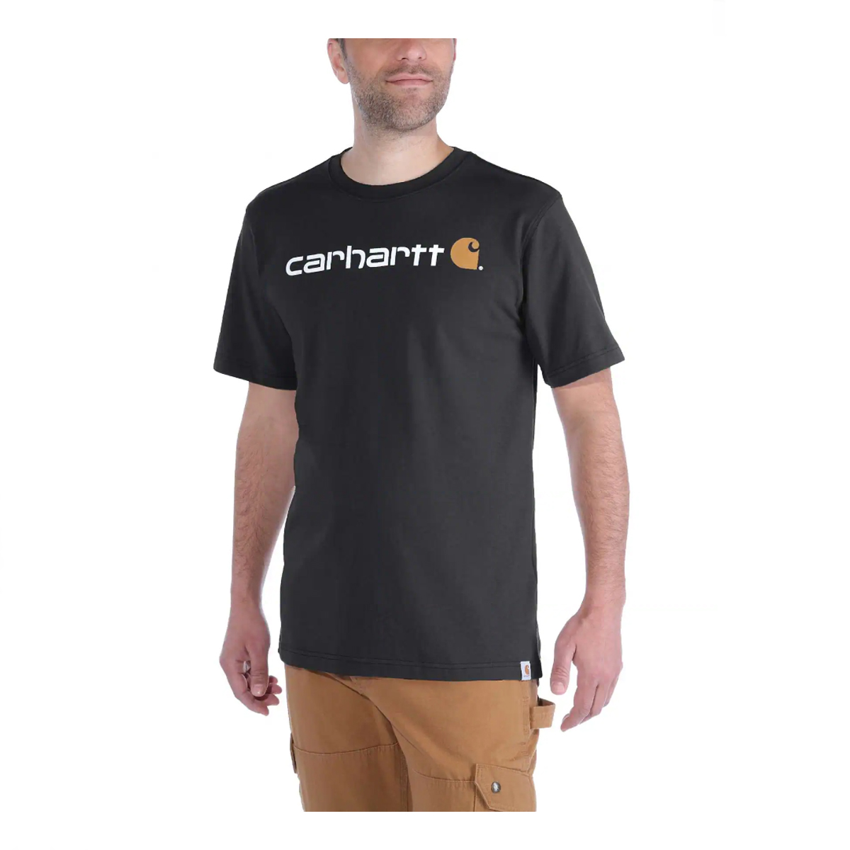 Carhartt T-Shirt Logo Graphic Black - 1 Carhartt T-Shirt Logo Graphic Black - 1