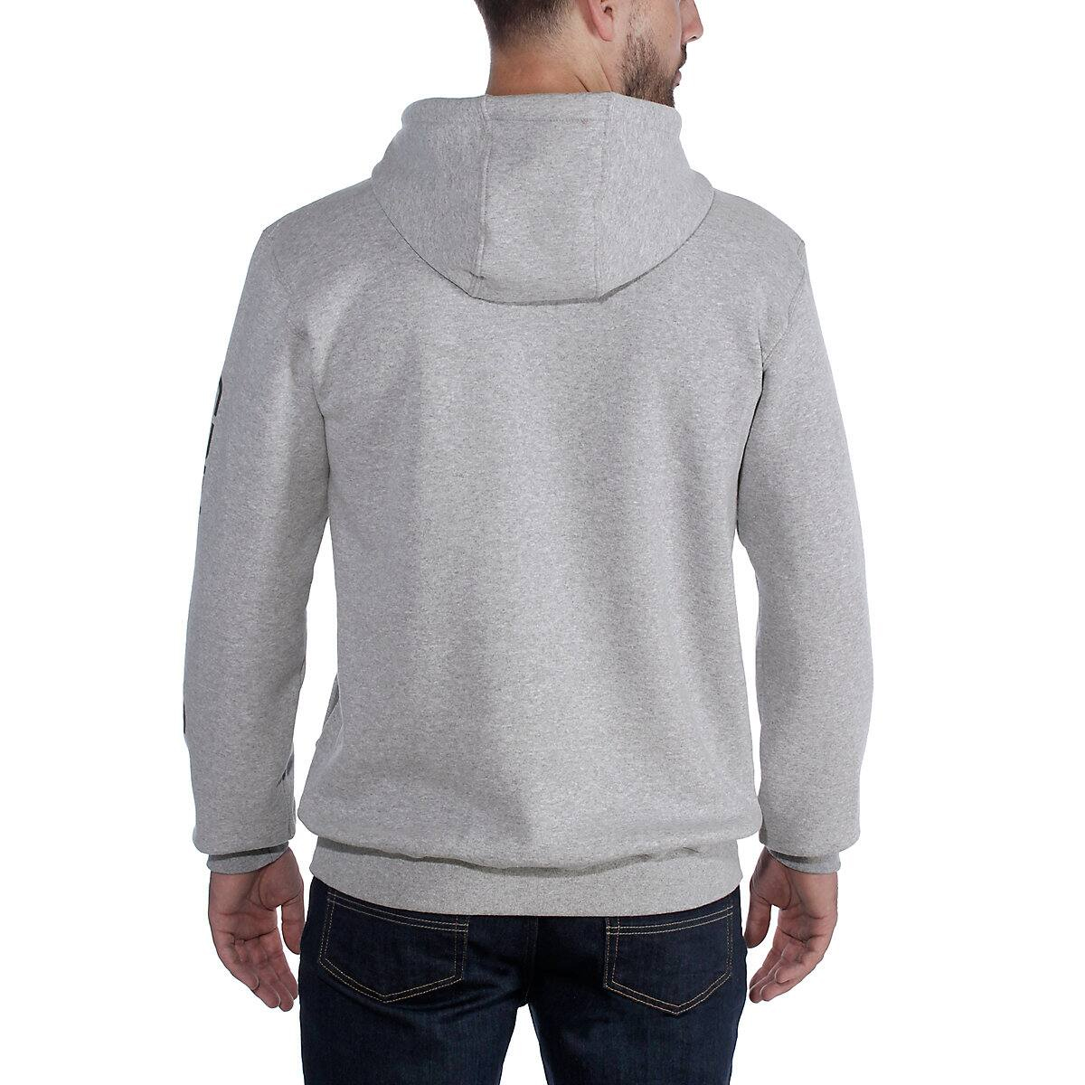 Carhartt Felpa Midweight Logo Sleeve Graphic Heather Grey Black - 2 Carhartt Felpa Midweight Logo Sleeve Graphic Heather Grey Black - 2