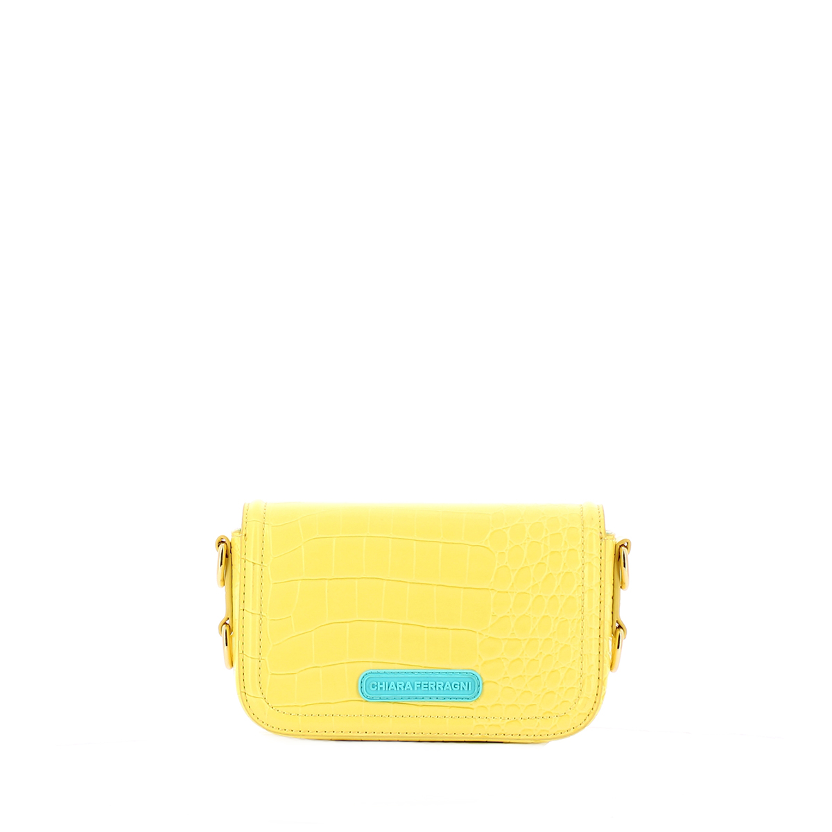 Chiara Ferragni Borsa Eyelike Small Croco Wax Yellow - 3 Chiara Ferragni Borsa Eyelike Small Croco Wax Yellow - 3
