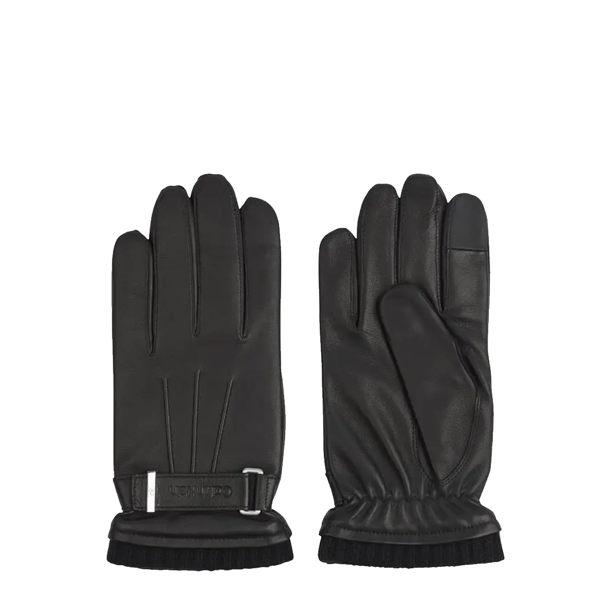 Calvin Klein Guanti in pelle Black - 1 Calvin Klein Guanti in pelle Black - 1