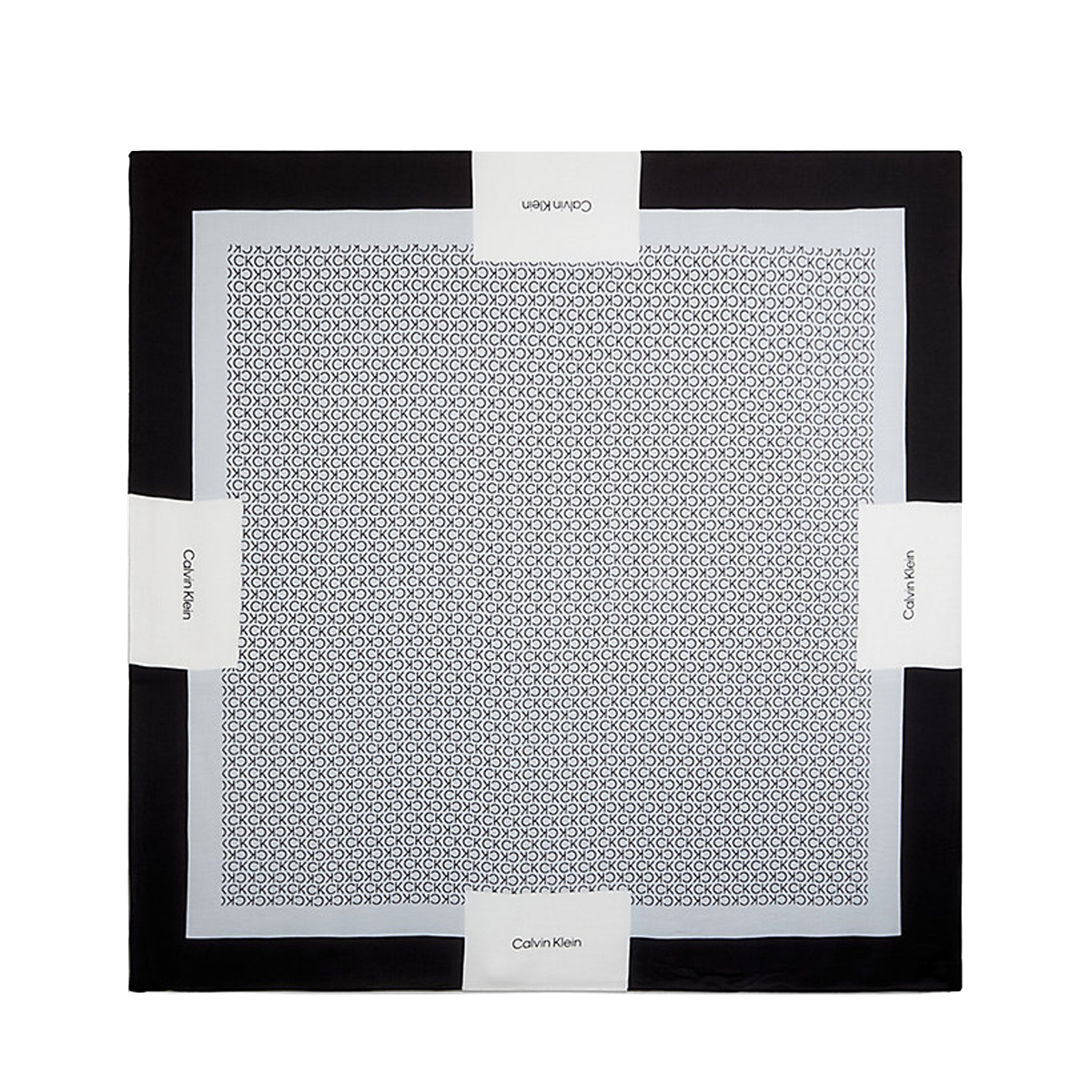Calvin Klein Foulard Geo Minimal Black - 1 Calvin Klein Foulard Geo Minimal Black - 1