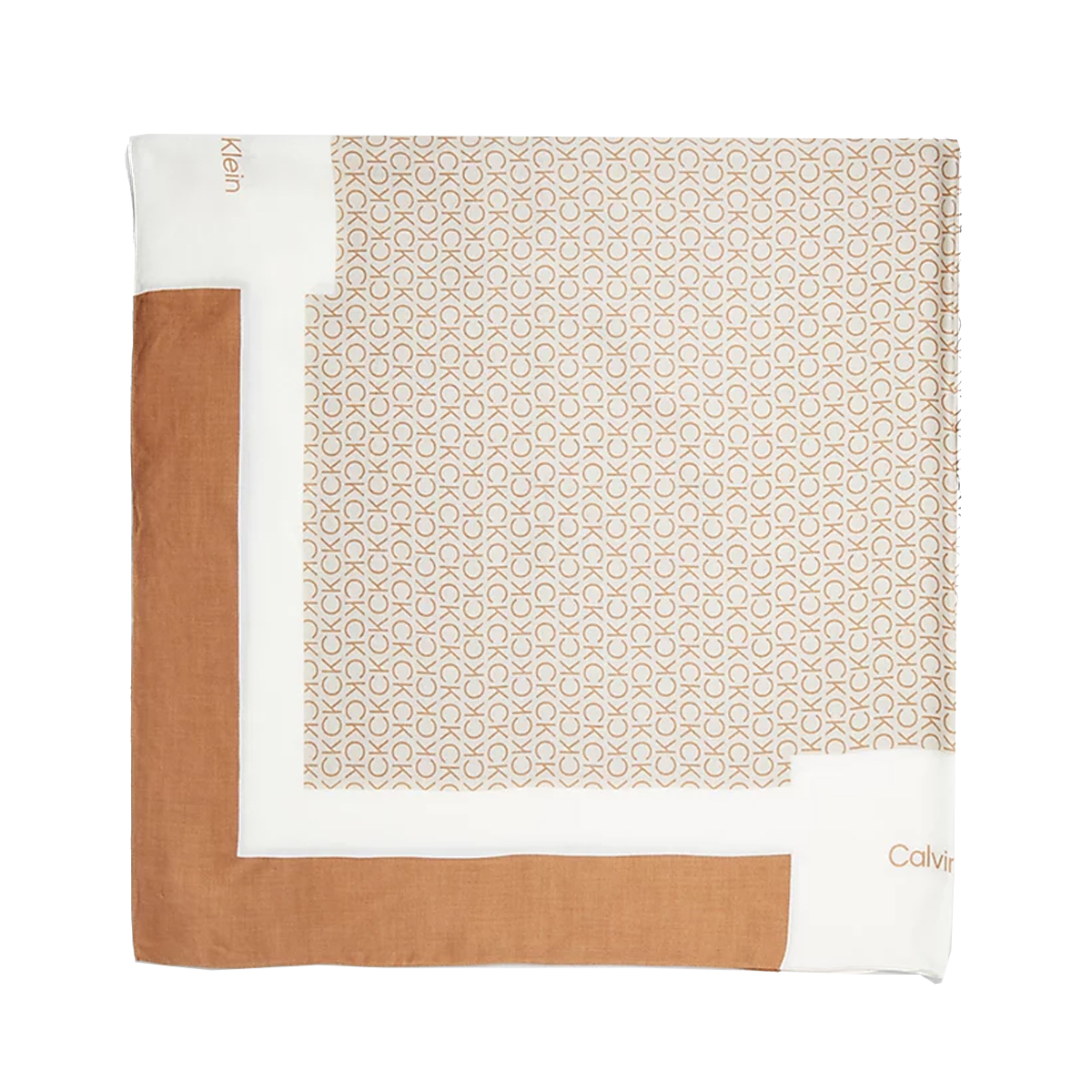 Calvin Klein Foulard Geo Minimal Stone Beige - 1 Calvin Klein Foulard Geo Minimal Stone Beige - 1