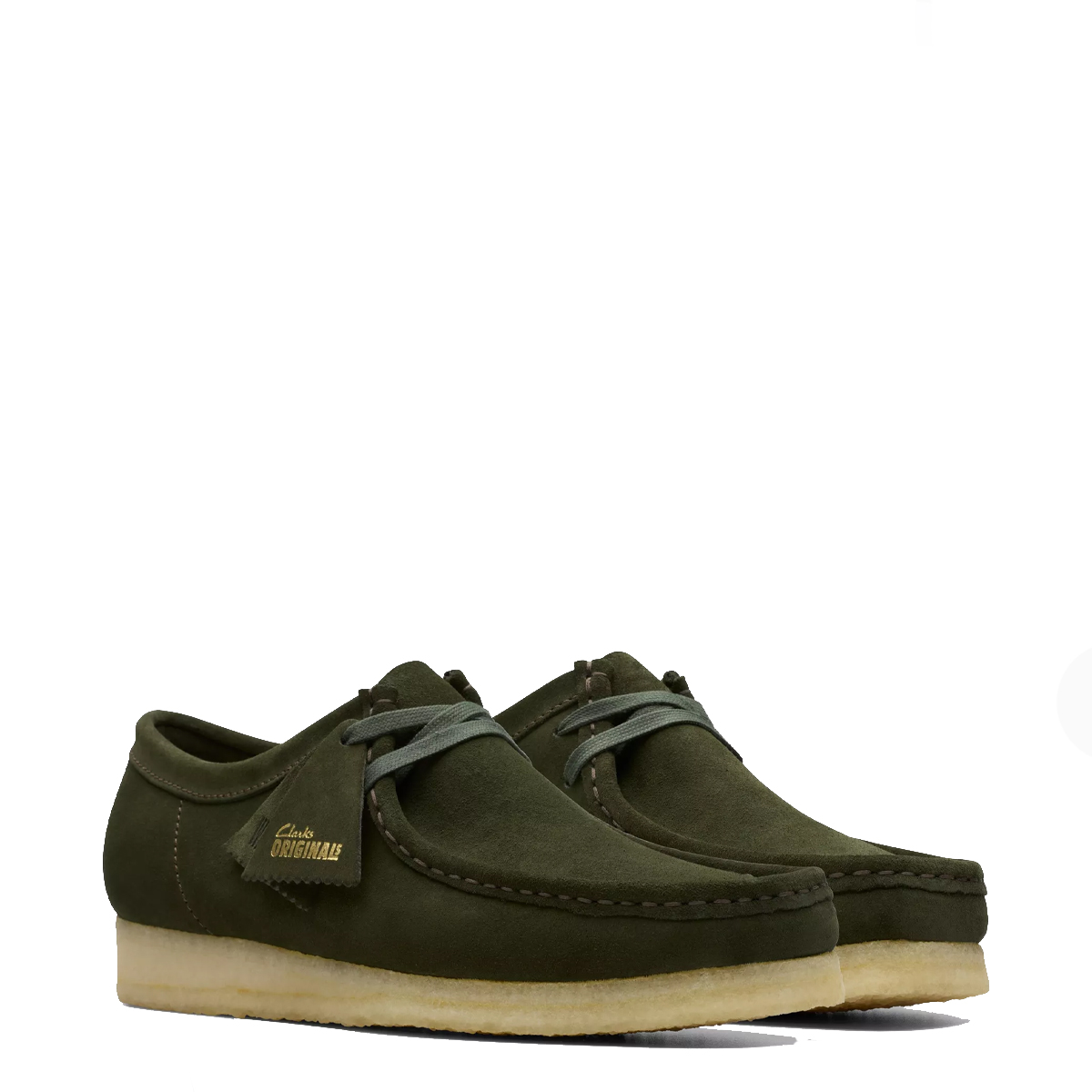 Clarks Scarpa Wallabee Forest Green Suede - 4 Clarks Scarpa Wallabee Forest Green Suede - 4