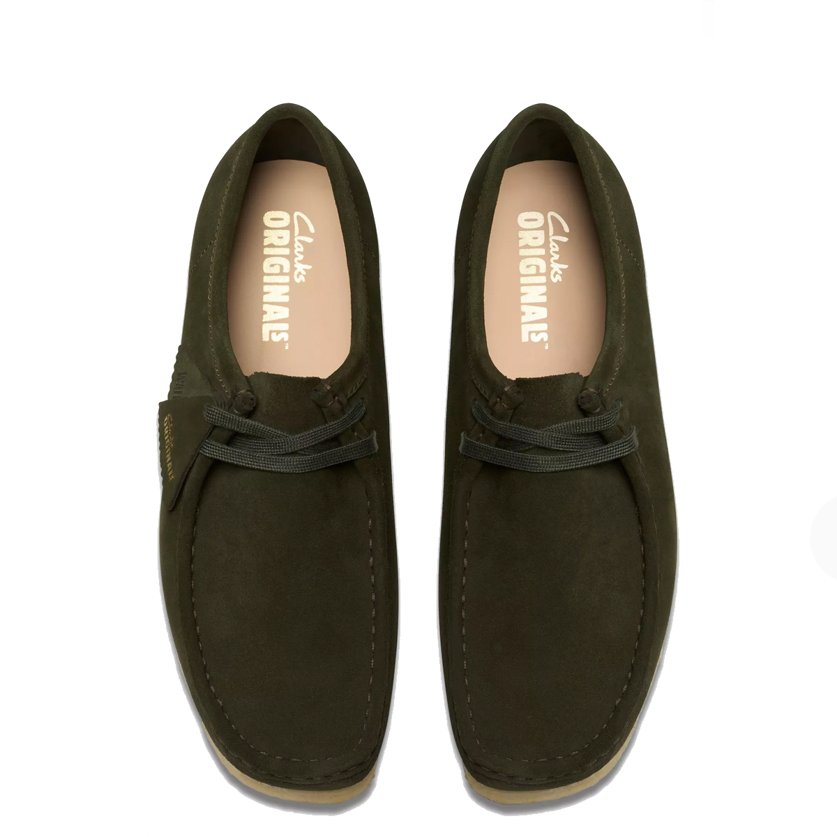 Clarks Scarpa Wallabee Forest Green Suede - 6 Clarks Scarpa Wallabee Forest Green Suede - 6