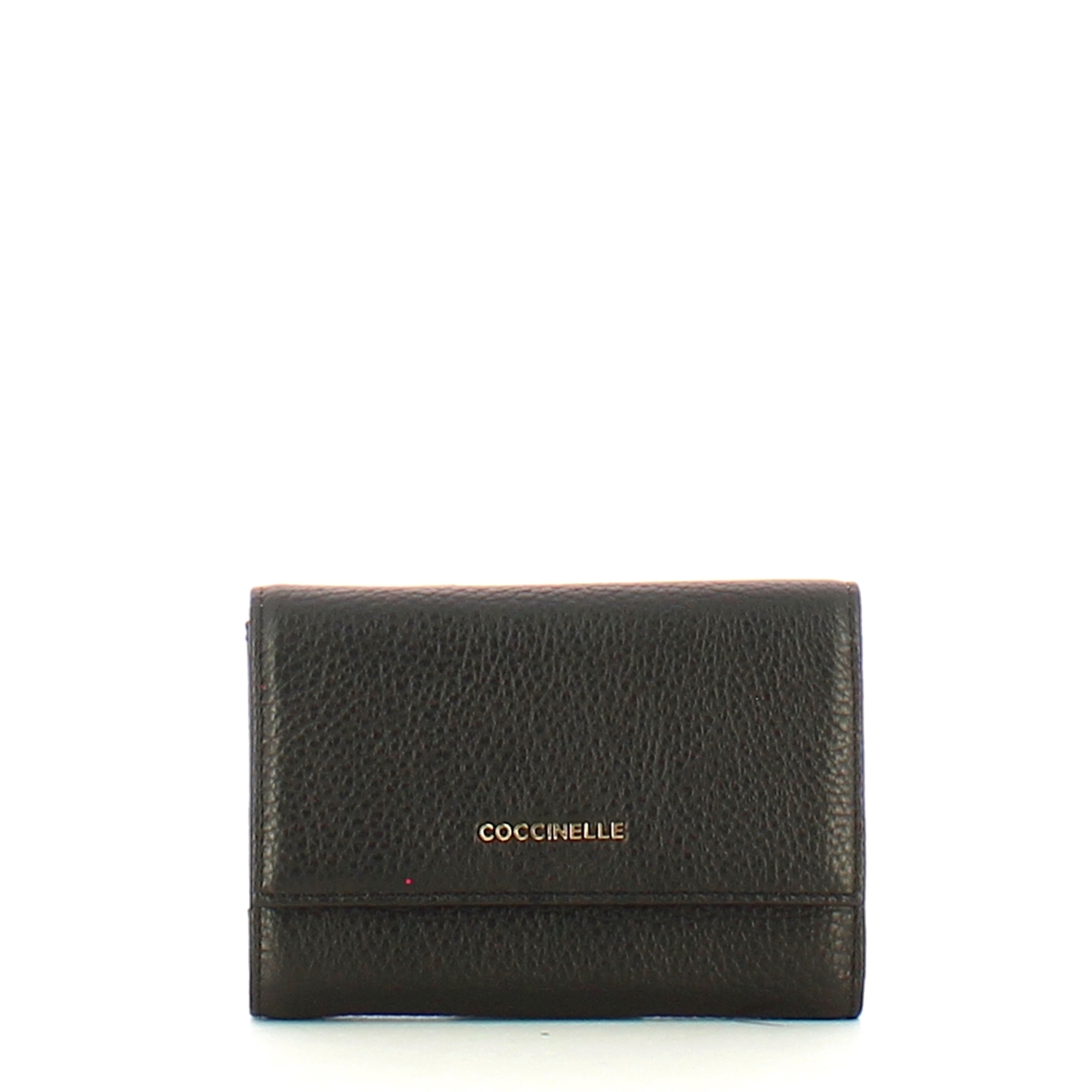 Coccinelle Portafoglio Medio Metallic Soft Noir - 1 Coccinelle Portafoglio Medio Metallic Soft Noir - 1