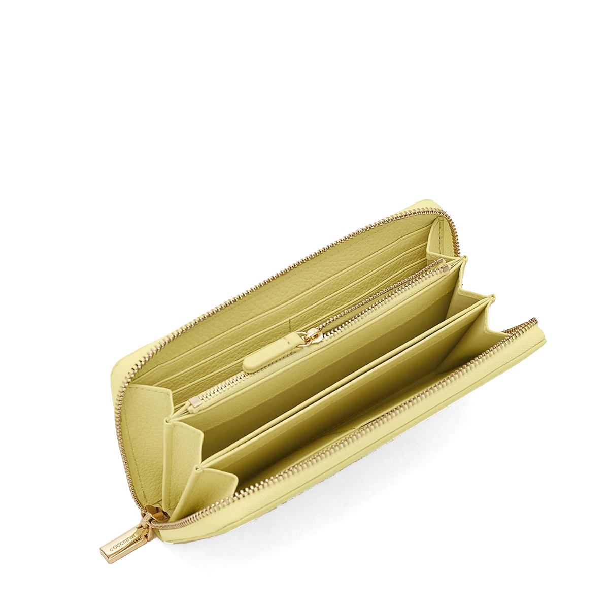 Coccinelle Portafoglio Metallic Soft Zip Around Lime Wash - 3 Coccinelle Portafoglio Metallic Soft Zip Around Lime Wash - 3