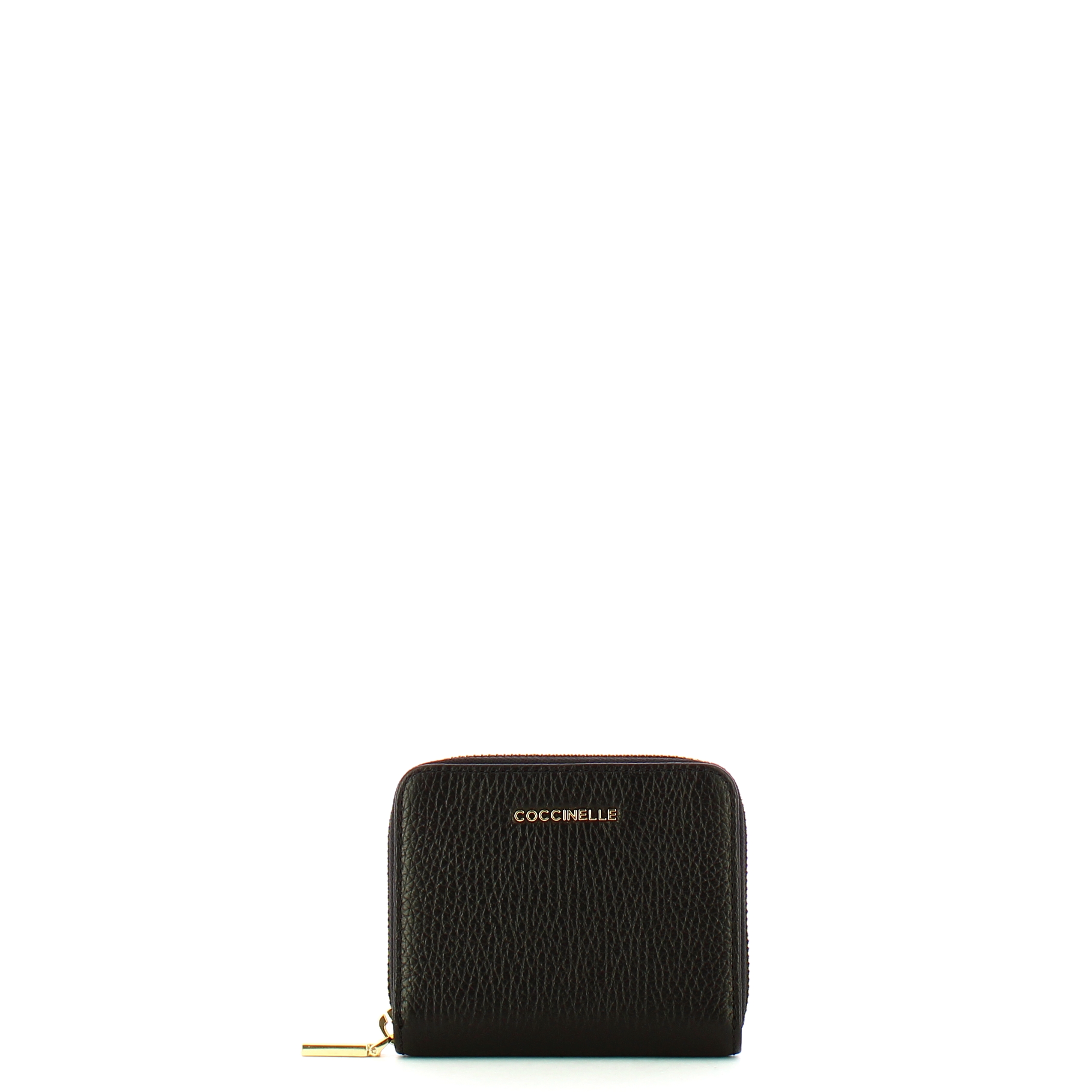 Coccinelle Portafoglio Piccolo Metallic Soft Zip Around Noir - 1