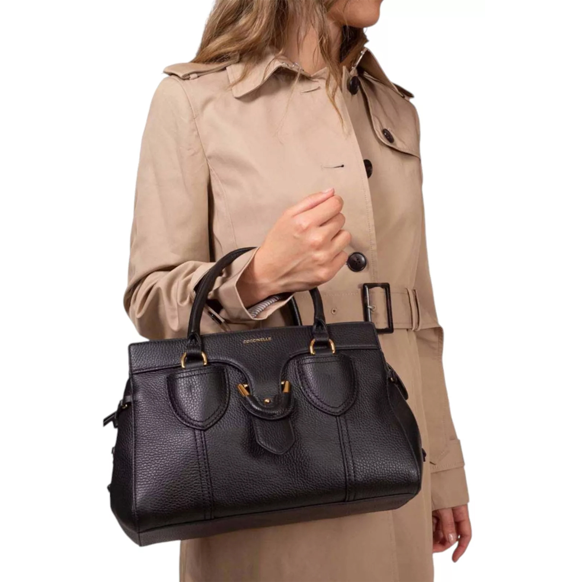 Coccinelle York Noir Medium Handbag - 2 Coccinelle York Noir Medium Handbag - 2