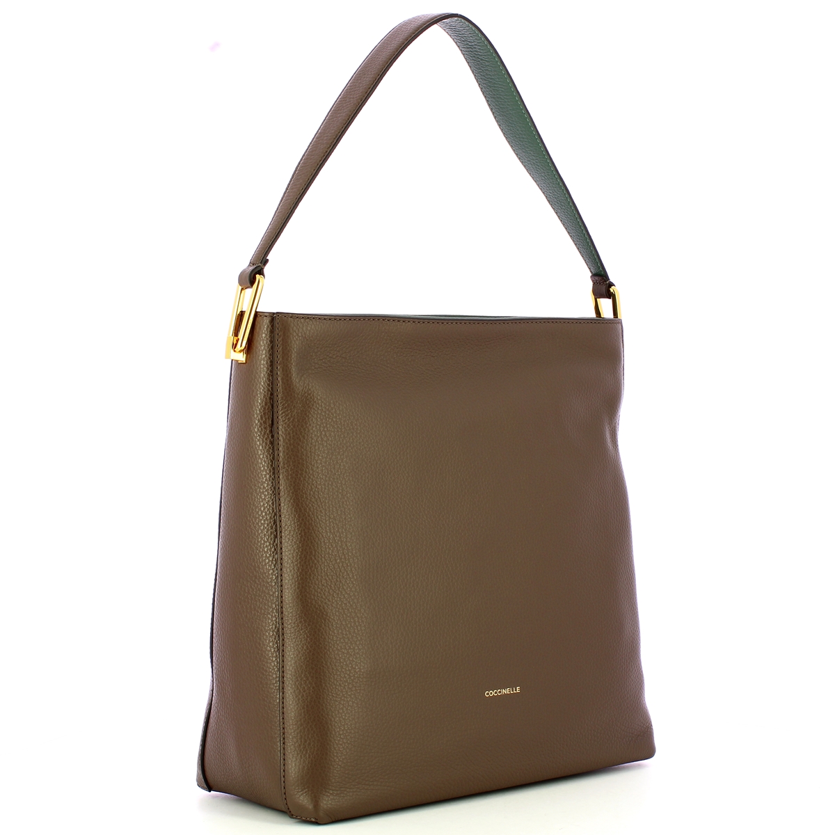 Coccinelle Hobo Bag Lea Coffee Kale Green - 2