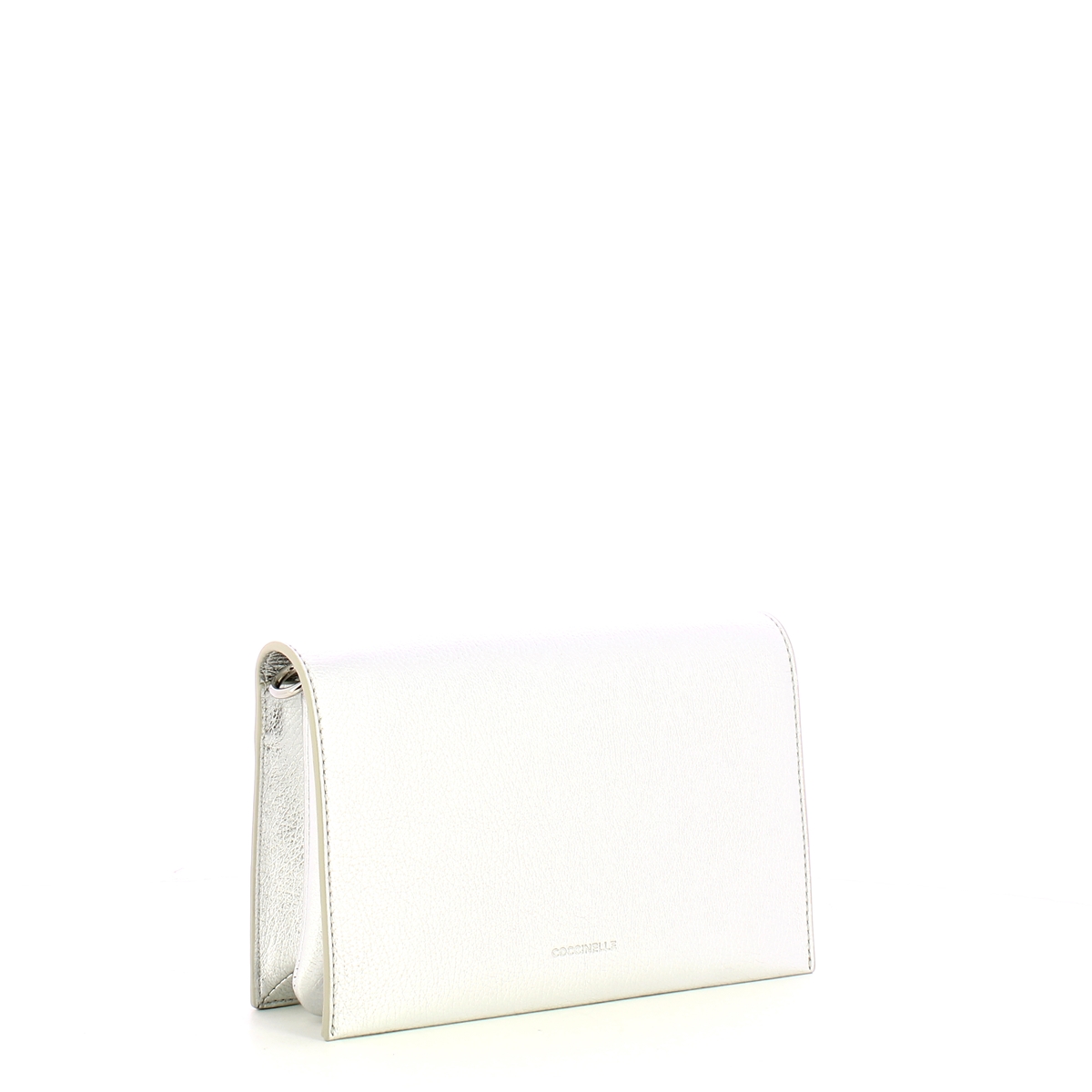 Coccinelle Pochette Dandy Mini Silver - 2 Coccinelle Pochette Dandy Mini Silver - 2