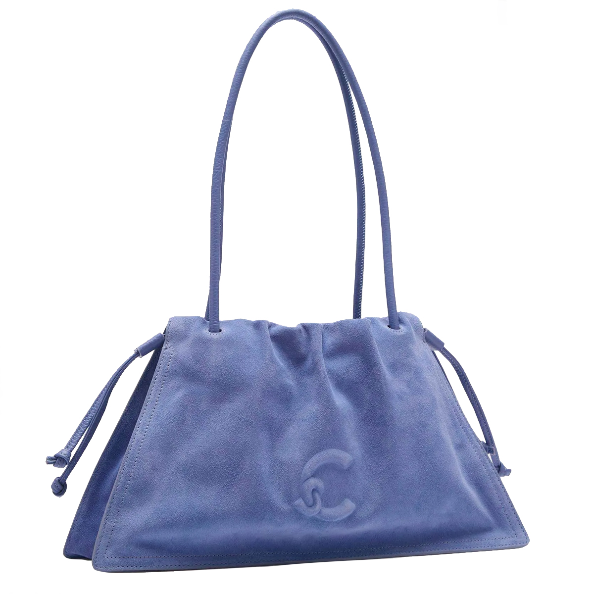 Coccinelle Dulse Suede Medium Azul Shoulder Bag - 2 Coccinelle Dulse Suede Medium Azul Shoulder Bag - 2
