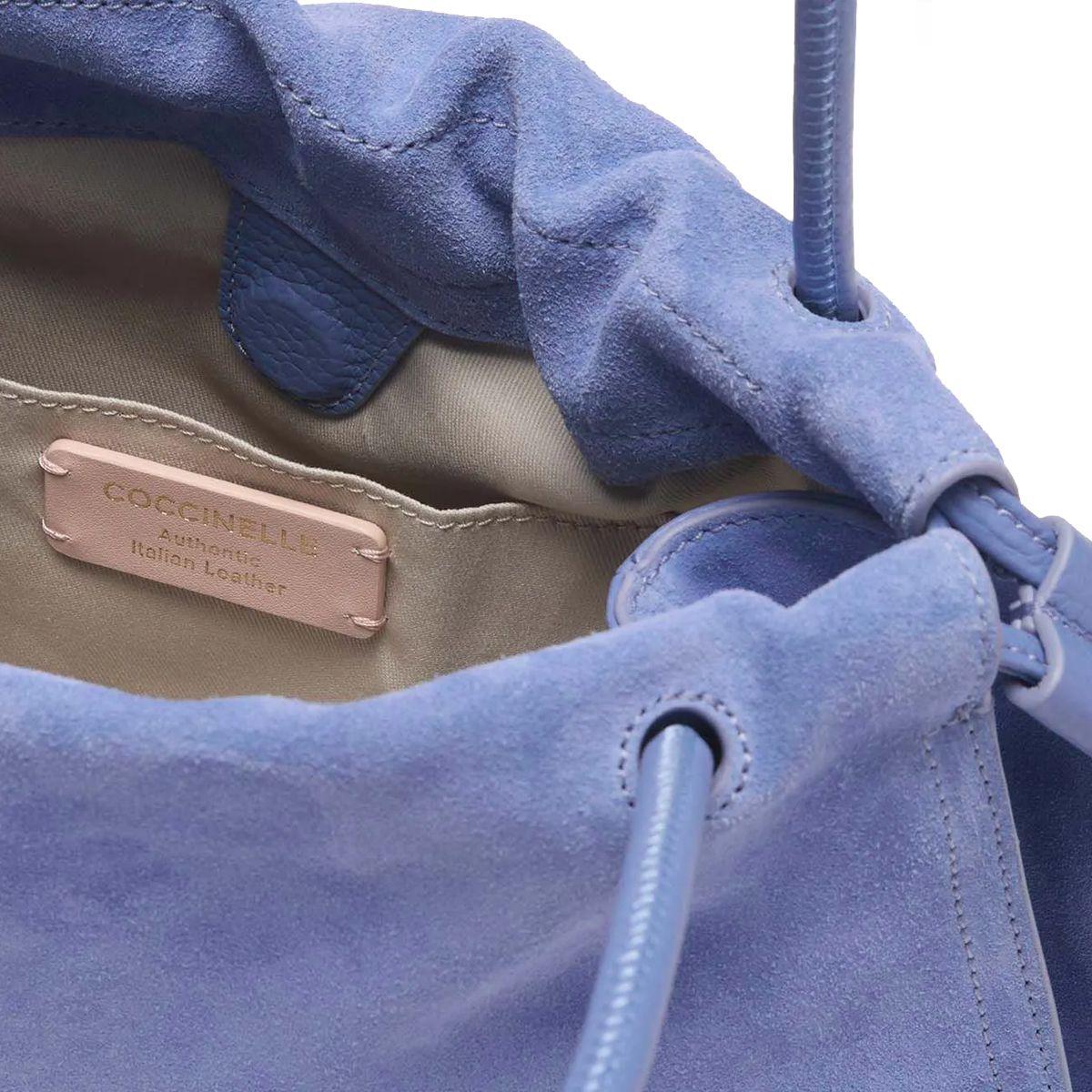 Coccinelle Dulse Suede Medium Azul Shoulder Bag - 3 Coccinelle Dulse Suede Medium Azul Shoulder Bag - 3