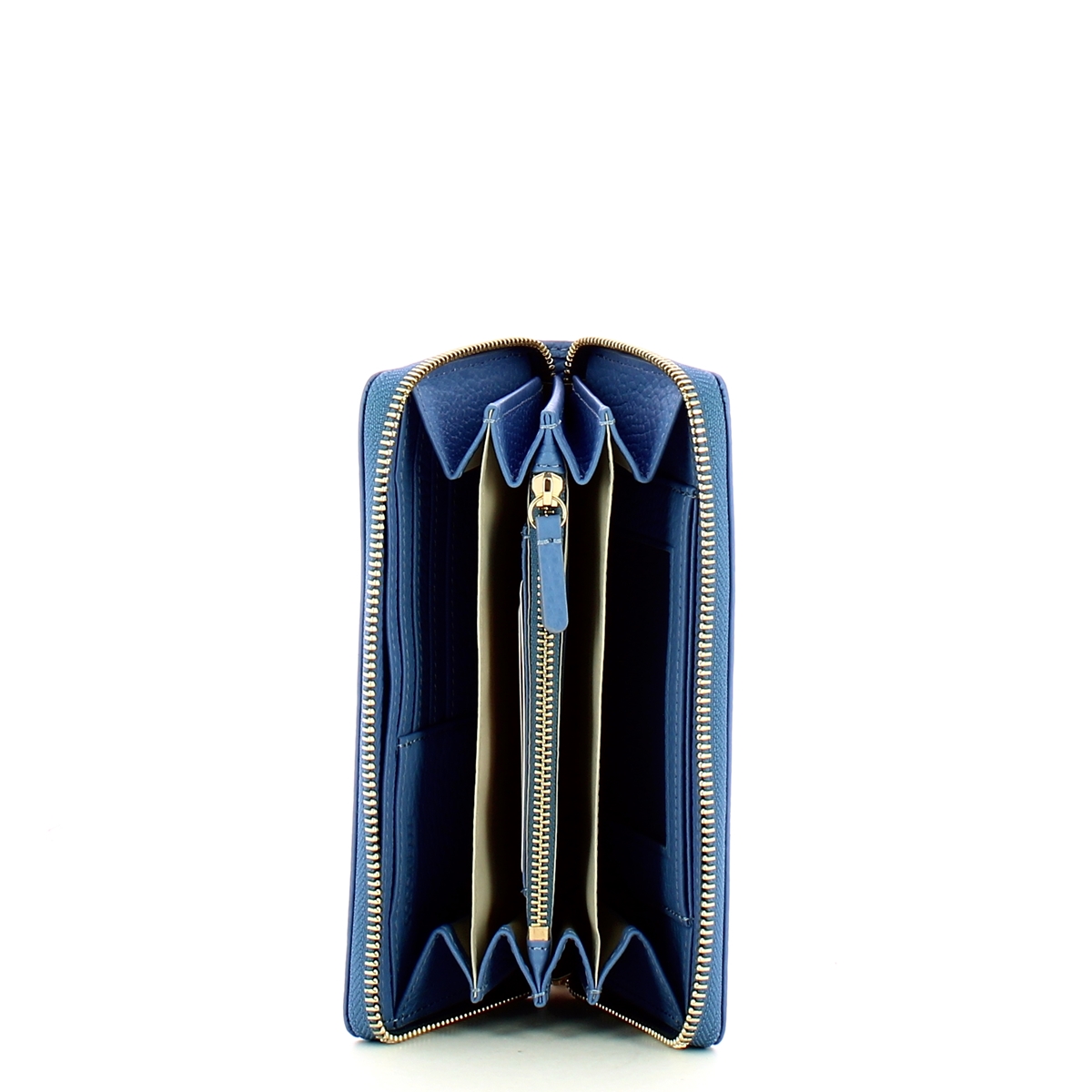 Coccinelle Portafoglio Metallic Soft Large Zip Around Azul - 3