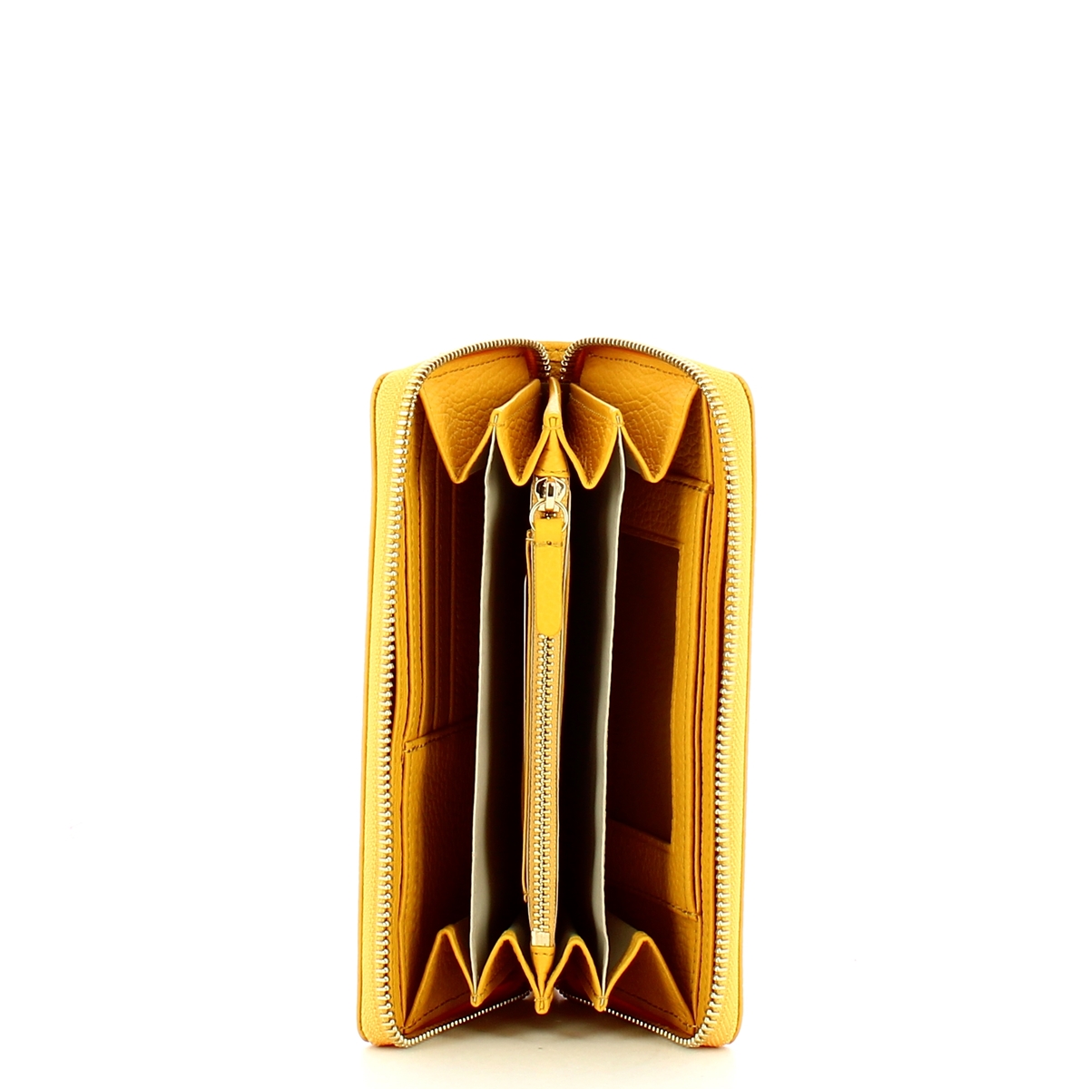 Coccinelle Portafoglio Metallic Soft Large Zip Around Soleado - 3 Coccinelle Portafoglio Metallic Soft Large Zip Around Soleado - 3