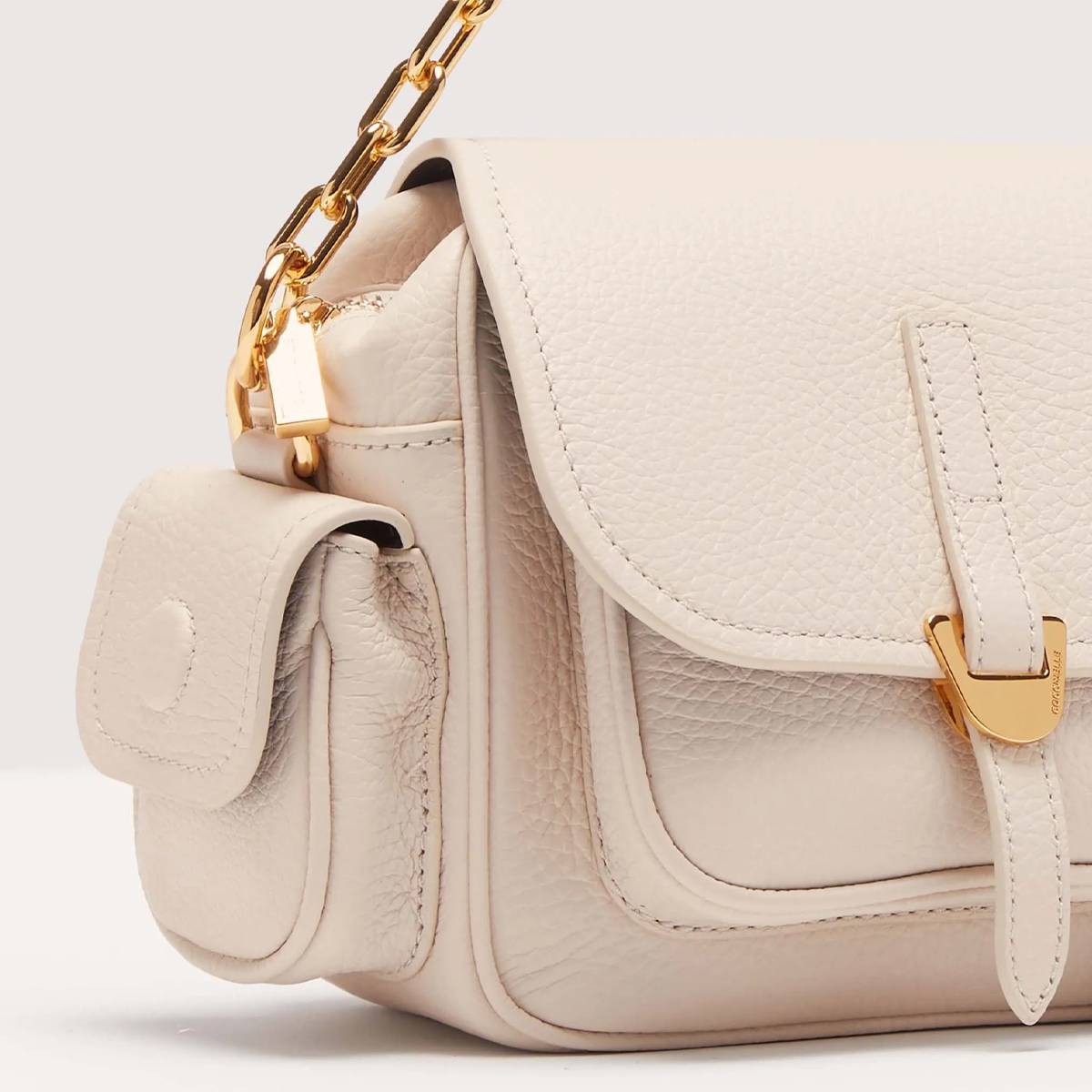 Coccinelle Borsa a mano Campus Mini Lambskin White - 6 Coccinelle Borsa a mano Campus Mini Lambskin White - 6