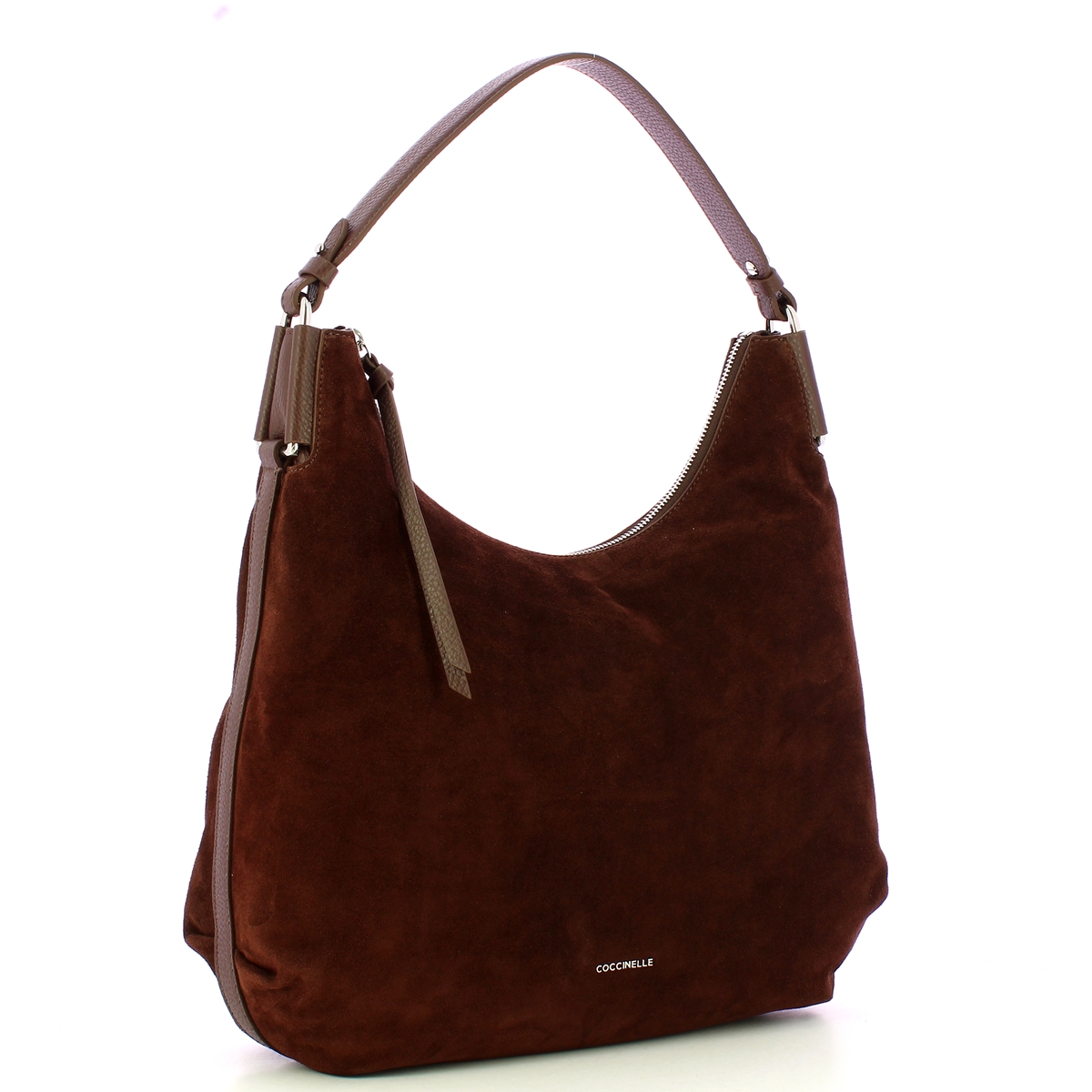 Coccinelle Borsa a spalla Rebekka Suede Brunette - 2