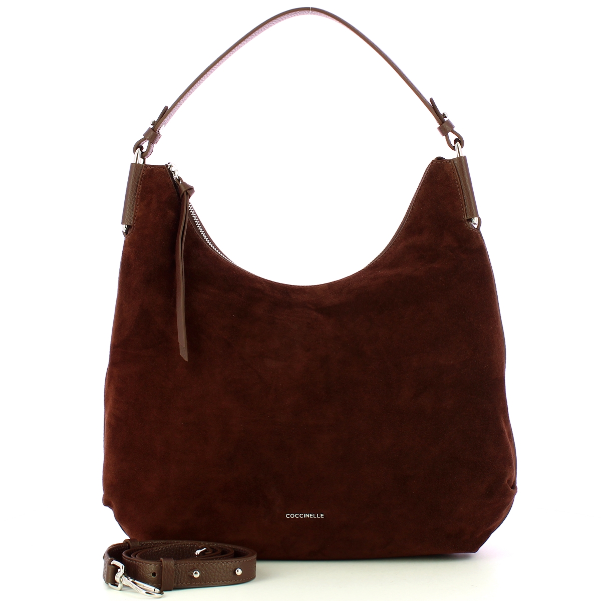 Coccinelle Borsa a spalla Rebekka Suede Brunette - 4