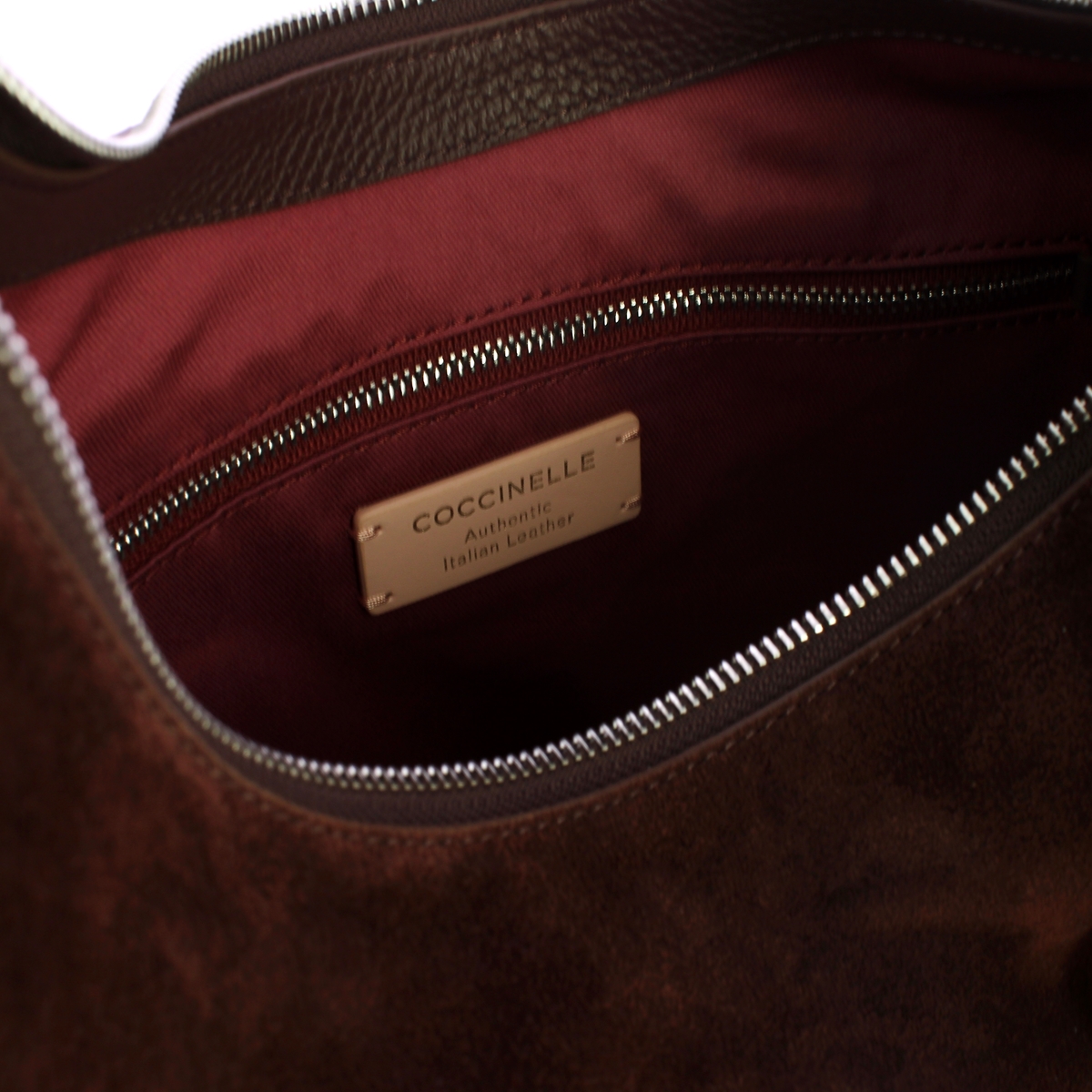 Coccinelle Borsa a spalla Rebekka Suede Brunette - 5