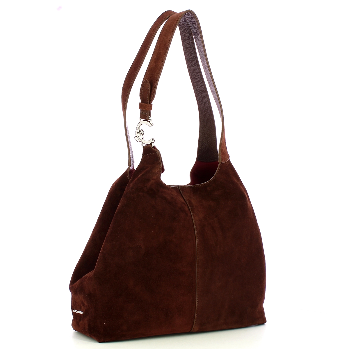 Coccinelle Borsa a spalla C-Easy Suede Brunette - 2