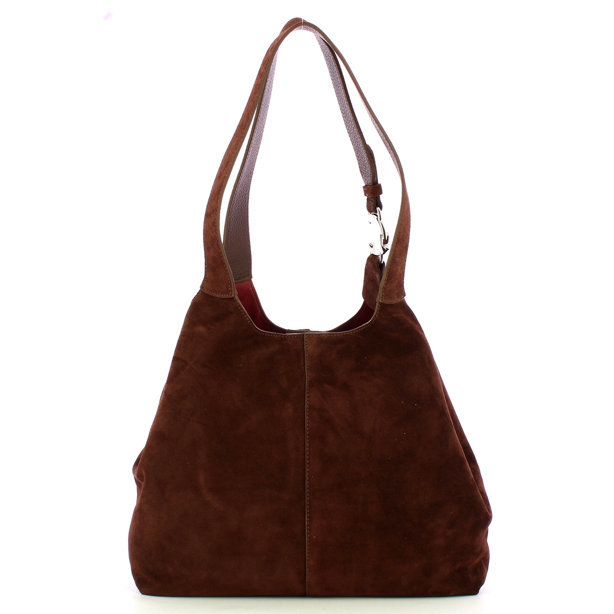 Coccinelle Borsa a spalla C-Easy Suede Brunette - 3