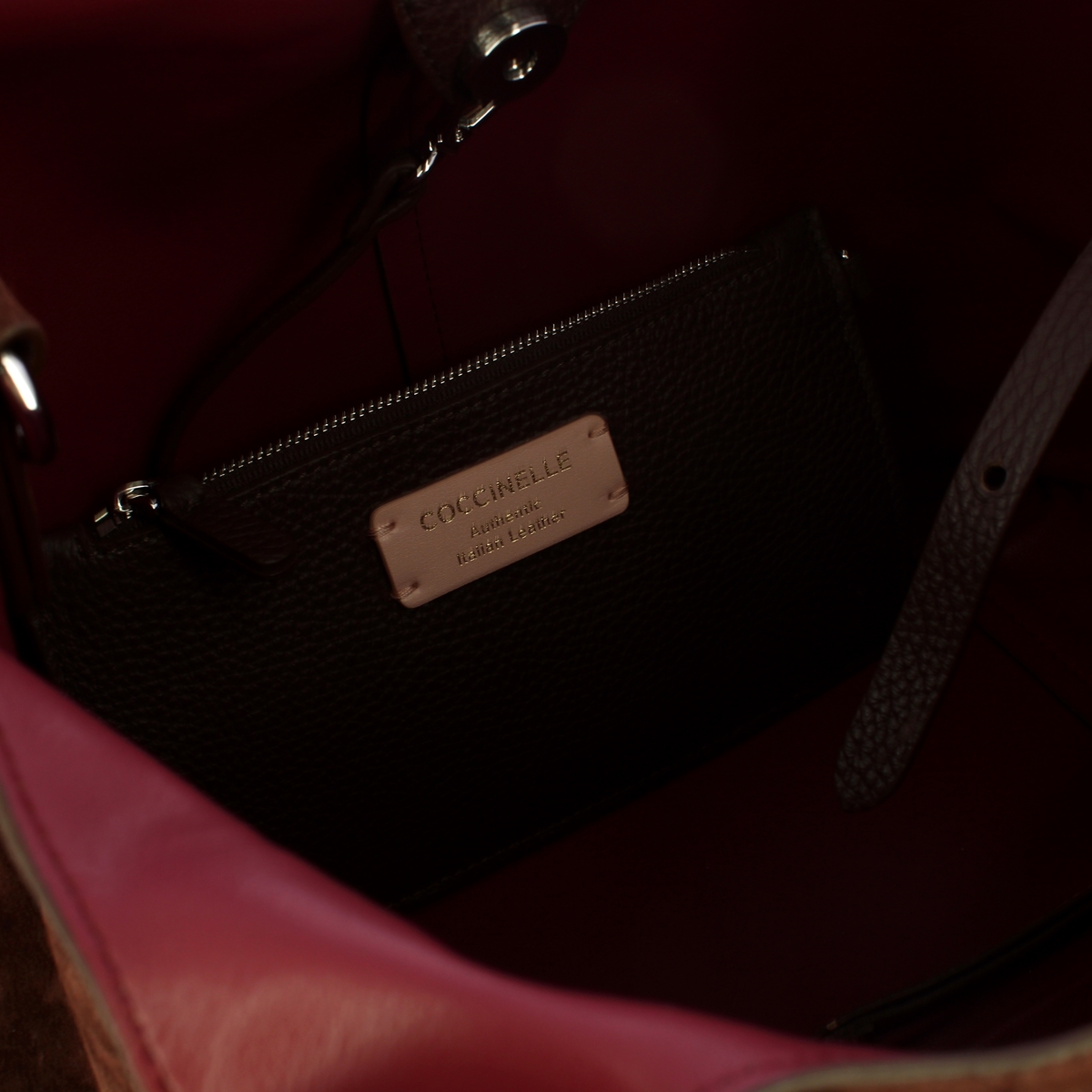 Coccinelle Borsa a spalla C-Easy Suede Brunette - 5