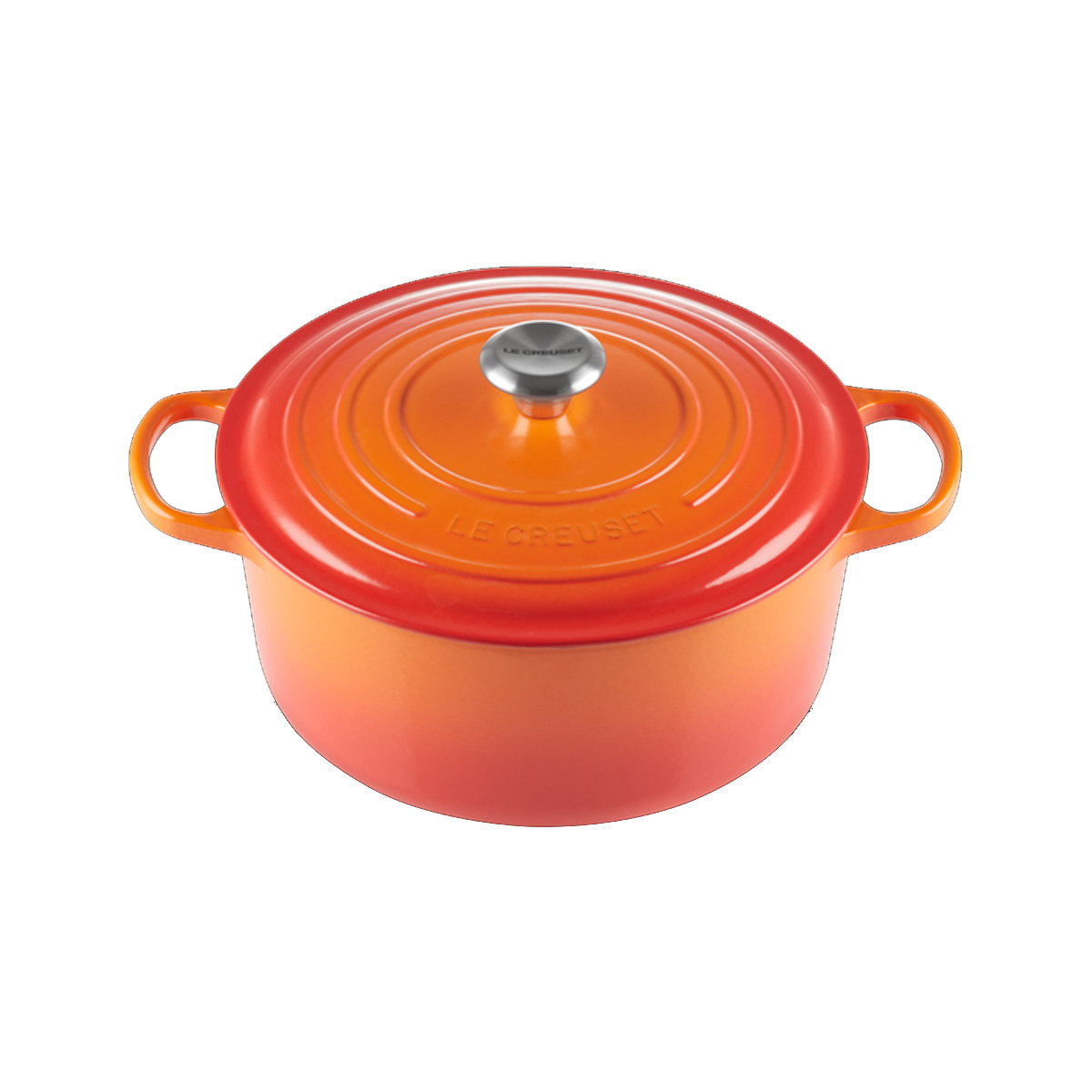 Le Creuset Cocotte Rotonda Evolution 24 cm Arancio - 2 Le Creuset Cocotte Rotonda Evolution 24 cm Arancio - 2