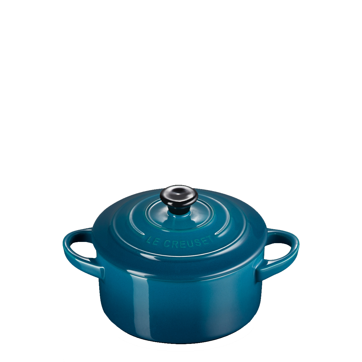 Le Creuset Mini Coccotte Rotonda 10 cm Deep Teal - 2 Le Creuset Mini Coccotte Rotonda 10 cm Deep Teal - 2