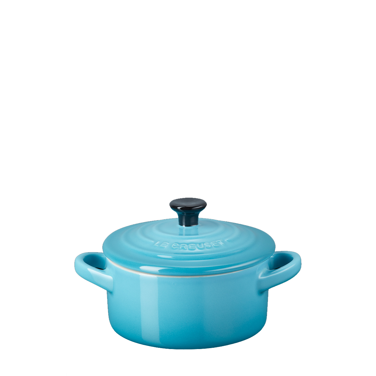 Le Creuset Mini Coccotte Rotonda 10 cm Blu Caribe - 1 Le Creuset Mini Coccotte Rotonda 10 cm Blu Caribe - 1