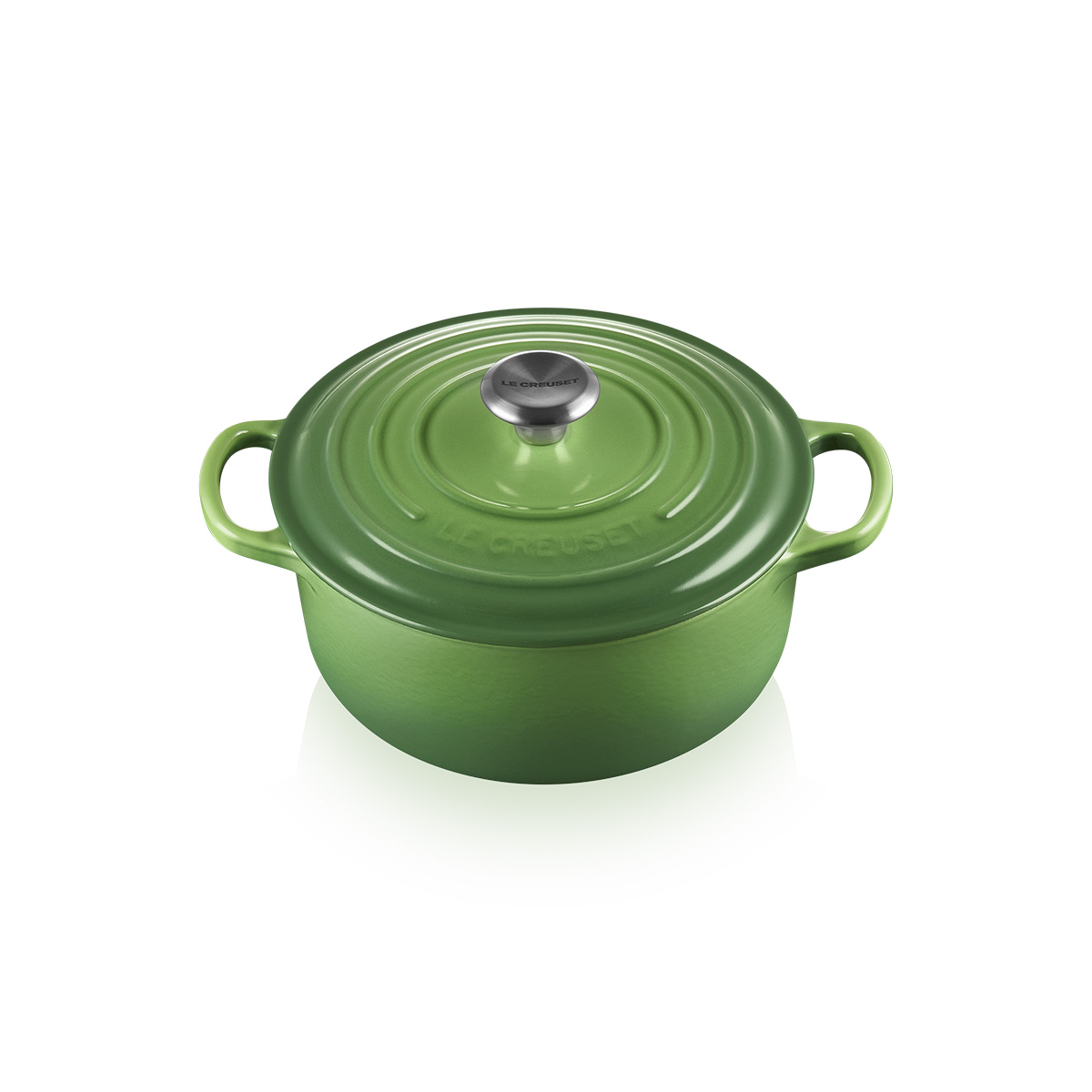 Le Creuset Cocotte Rotonda Evolution 20 cm Bamboo Green - 2 Le Creuset Cocotte Rotonda Evolution 20 cm Bamboo Green - 2