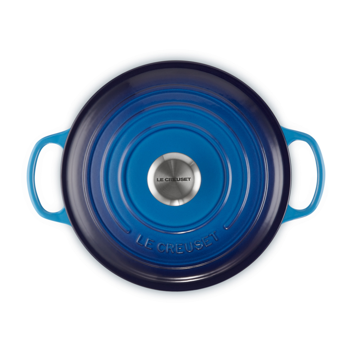 Le Creuset Cocotte Rotonda Evolution 24 cm Azure Blu - 4 Le Creuset Cocotte Rotonda Evolution 24 cm Azure Blu - 4
