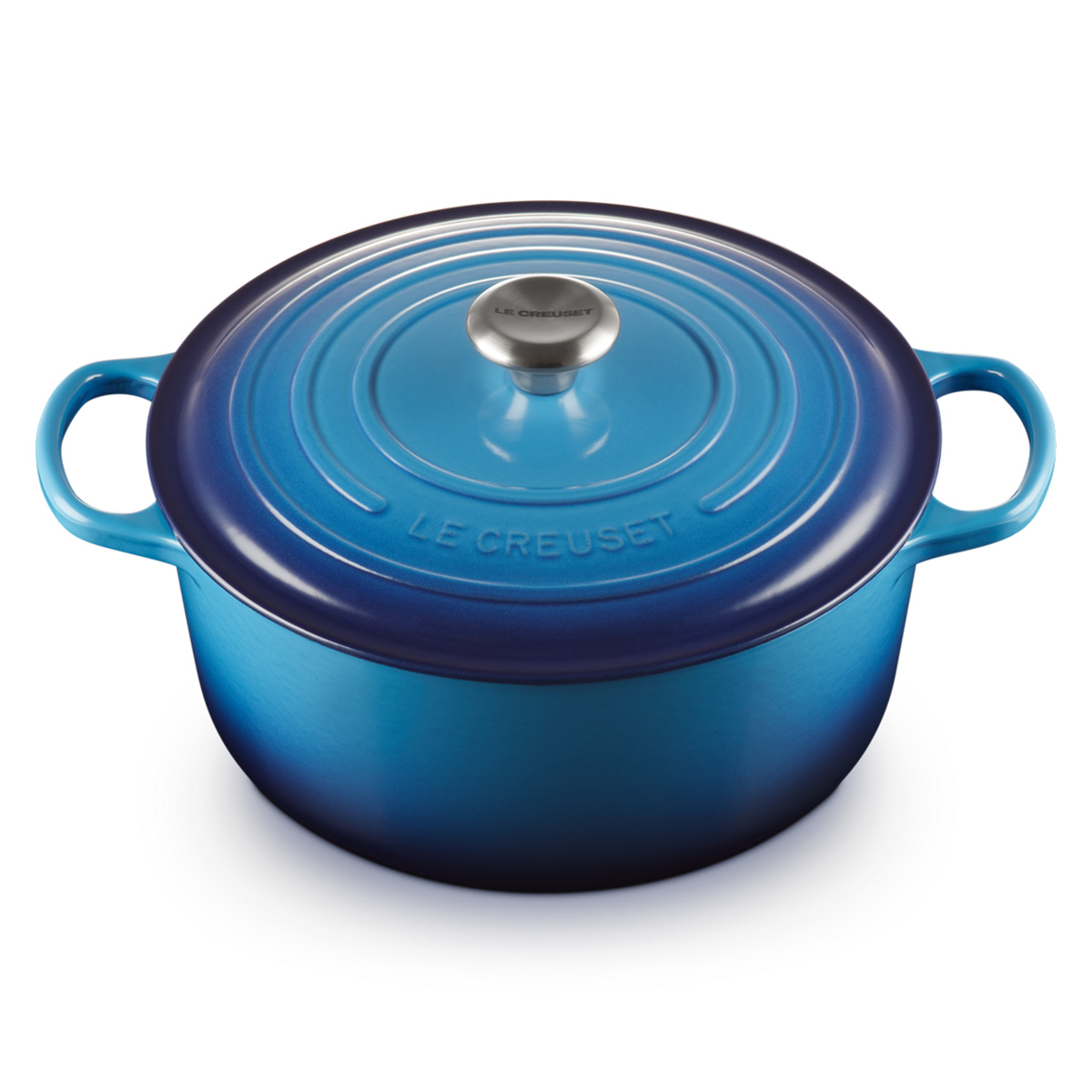 Le Creuset Cocotte Rotonda Evolution 28 cm Azure Blu - 2 Le Creuset Cocotte Rotonda Evolution 28 cm Azure Blu - 2