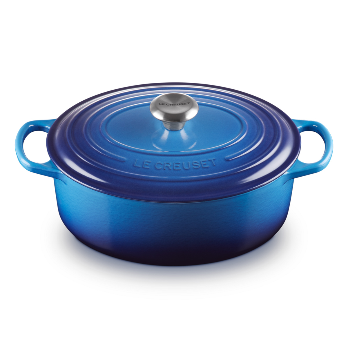 Le Creuset Cocotte Ovale Evolution 31 cm Azure Blu - 2 Le Creuset Cocotte Ovale Evolution 31 cm Azure Blu - 2