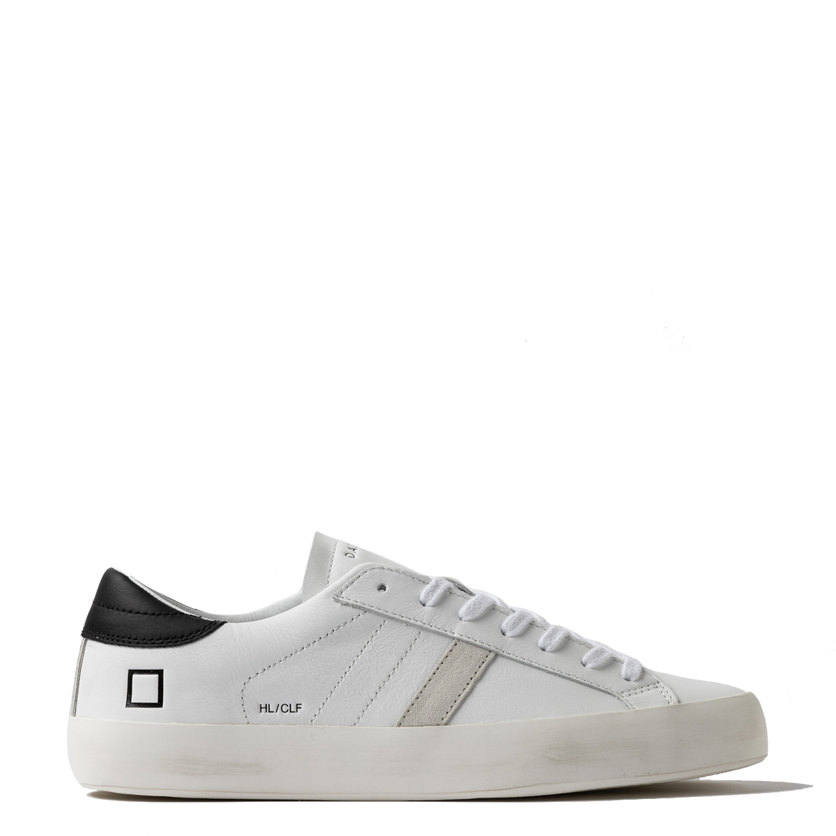 DATE Sneakers Hill Low Calf White Black - 1 DATE Sneakers Hill Low Calf White Black - 1