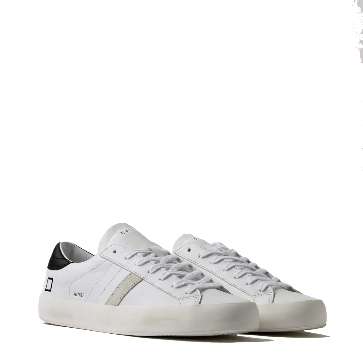 DATE Sneakers Hill Low Calf White Black - 2 DATE Sneakers Hill Low Calf White Black - 2