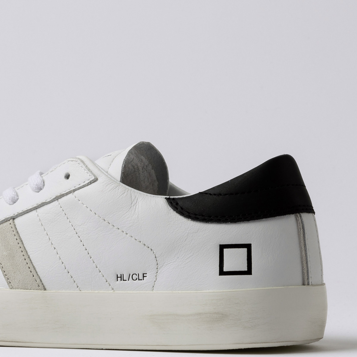 DATE Sneakers Hill Low Calf White Black - 5 DATE Sneakers Hill Low Calf White Black - 5