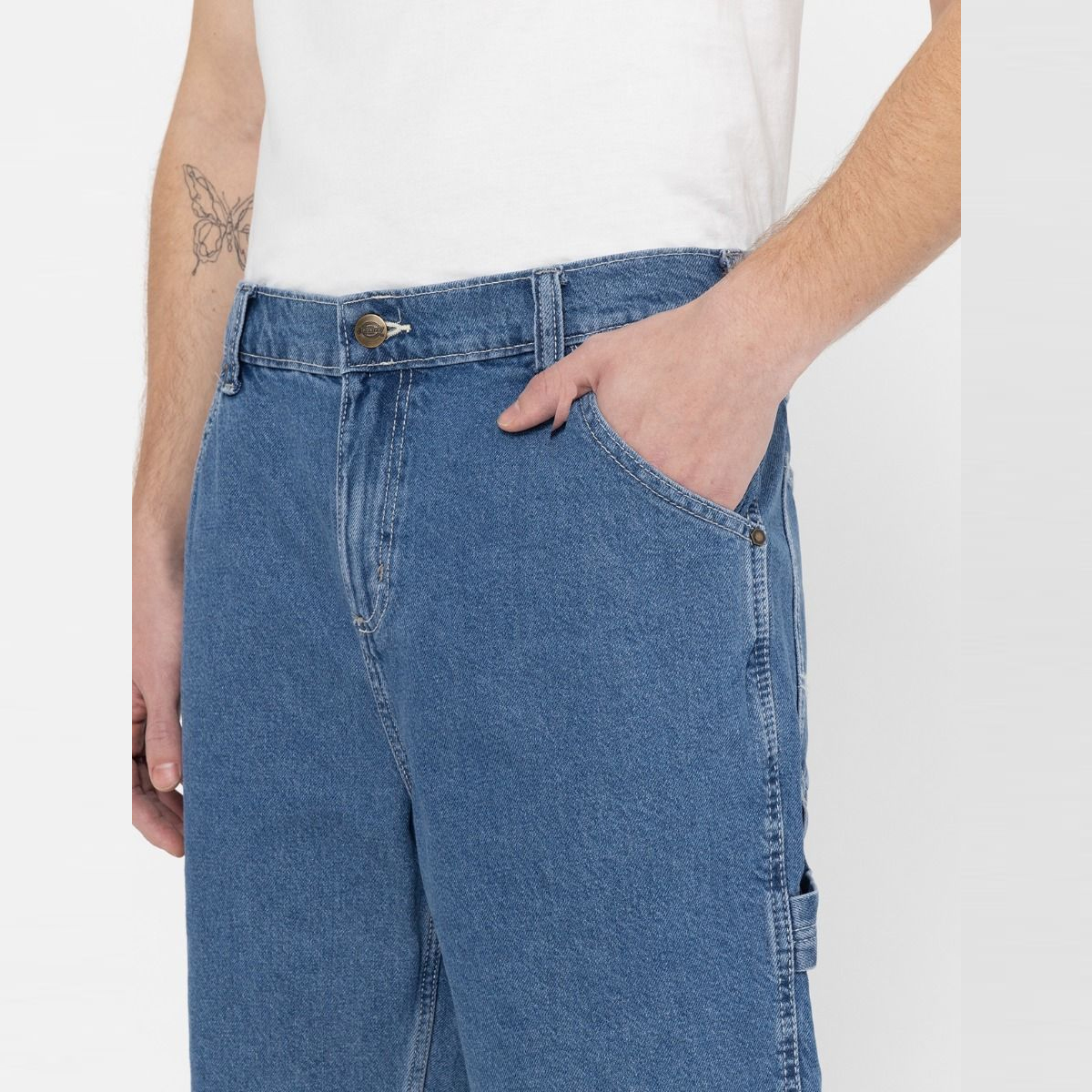 Dickies Jeans Shorts Garyville Vintage Classic Blue - 8