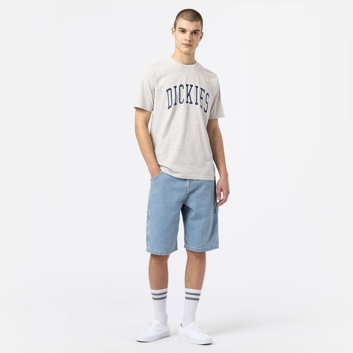 Dickies Jeans Shorts Garyville Vintage Aged Blue - 5 Dickies Jeans Shorts Garyville Vintage Aged Blue - 5