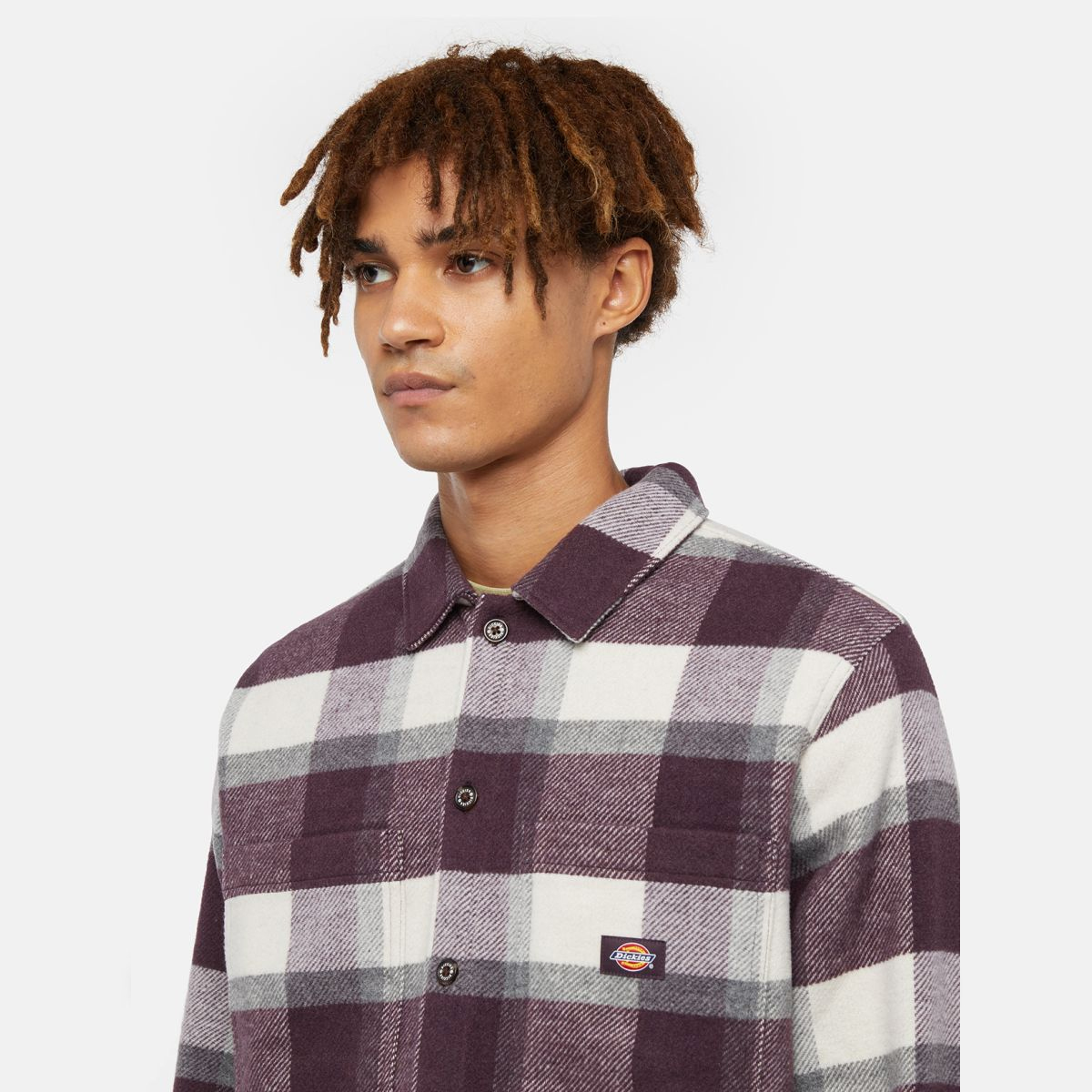 Dickies Camicia Plaid Coaling Plum Perfect - 5 Dickies Camicia Plaid Coaling Plum Perfect - 5