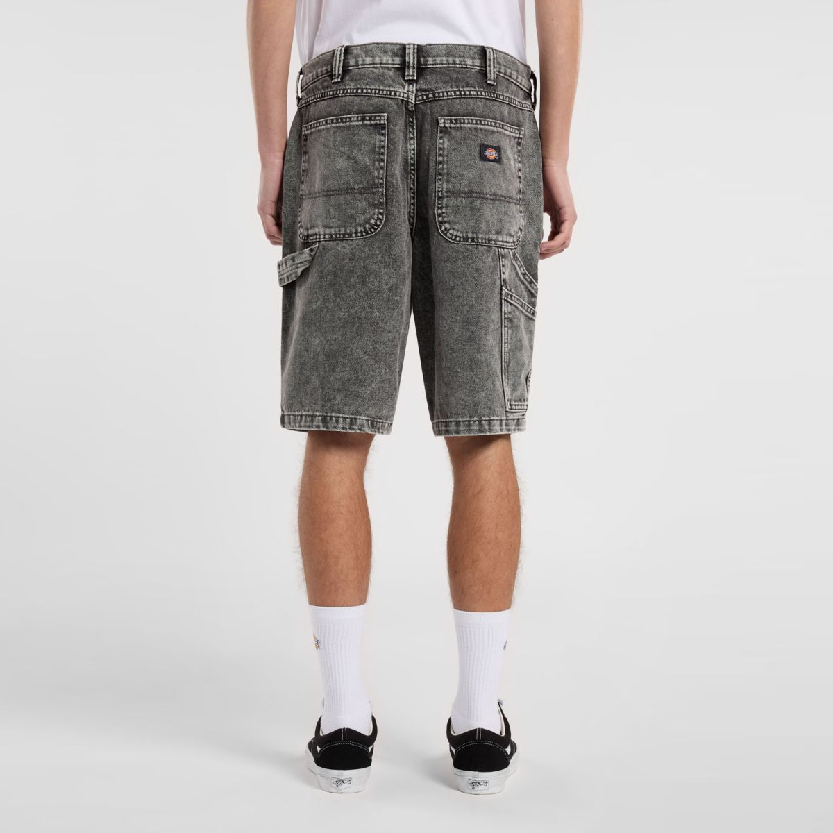 Dickies Jeans Shorts Garyville Light Gray Wash - 3 Dickies Jeans Shorts Garyville Light Gray Wash - 3