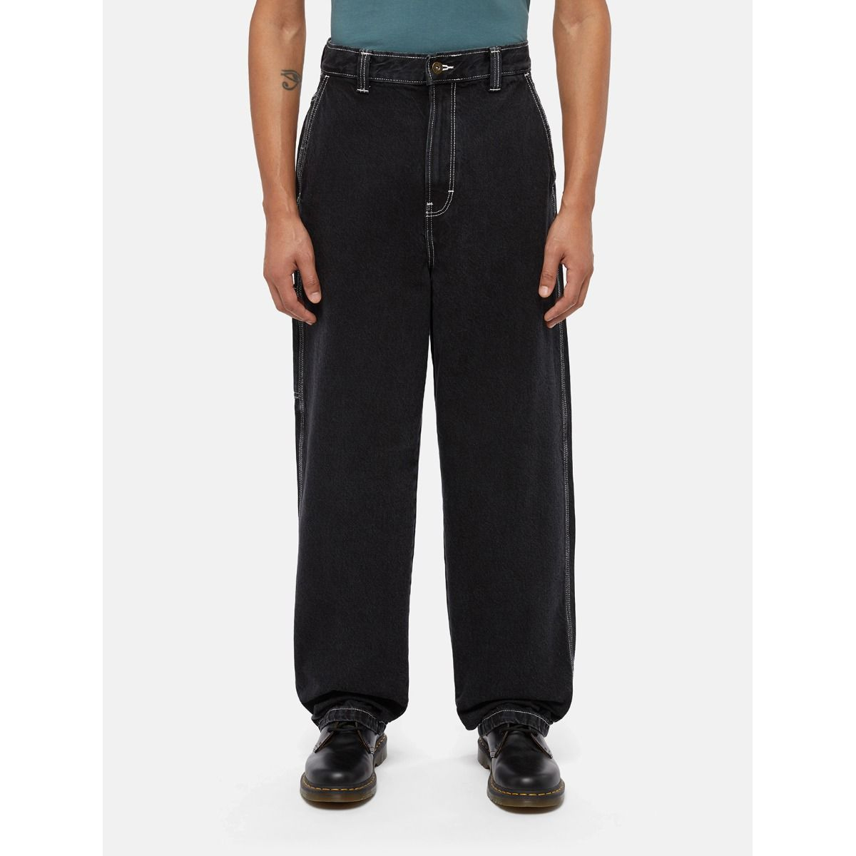 Dickies Jeans Madison Baggy Fit Denim Black Wash - 8 Dickies Jeans Madison Baggy Fit Denim Black Wash - 8