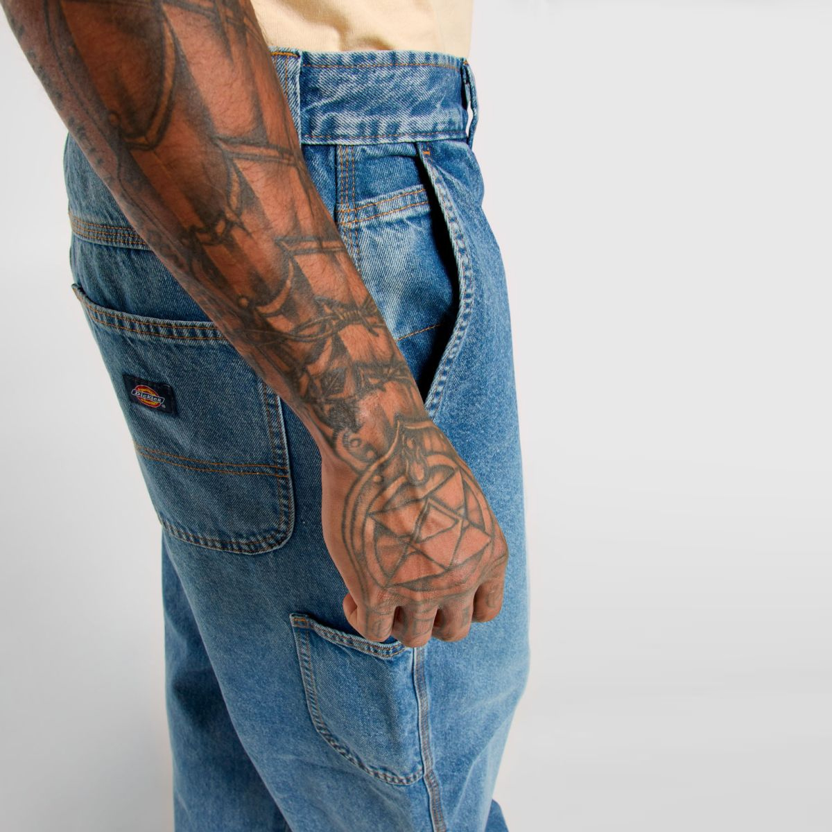 Dickies Jeans Madison Baggy Fit Denim Rinsed Fade - 6 Dickies Jeans Madison Baggy Fit Denim Rinsed Fade - 6