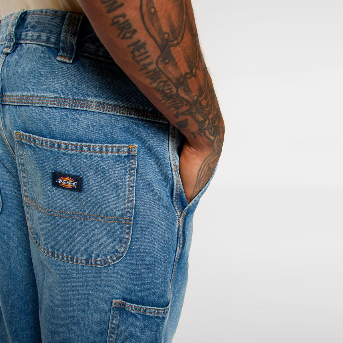 Dickies Jeans Madison Baggy Fit Denim Rinsed Fade - 7 Dickies Jeans Madison Baggy Fit Denim Rinsed Fade - 7