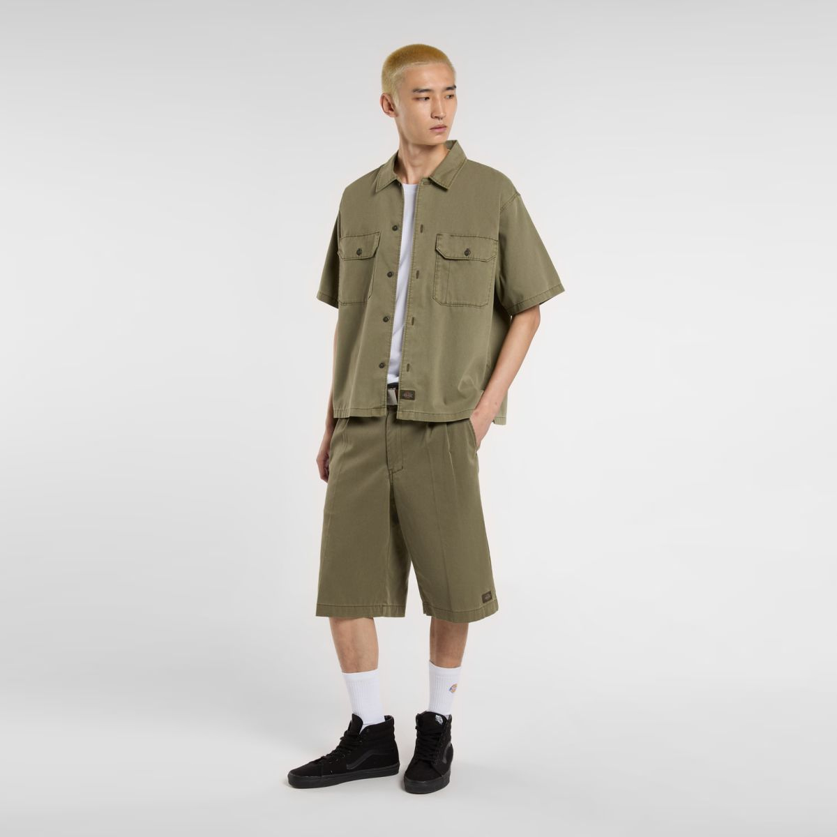 Dickies Pantaloncini Unionville 13inch Military Green - 4 Dickies Pantaloncini Unionville 13inch Military Green - 4
