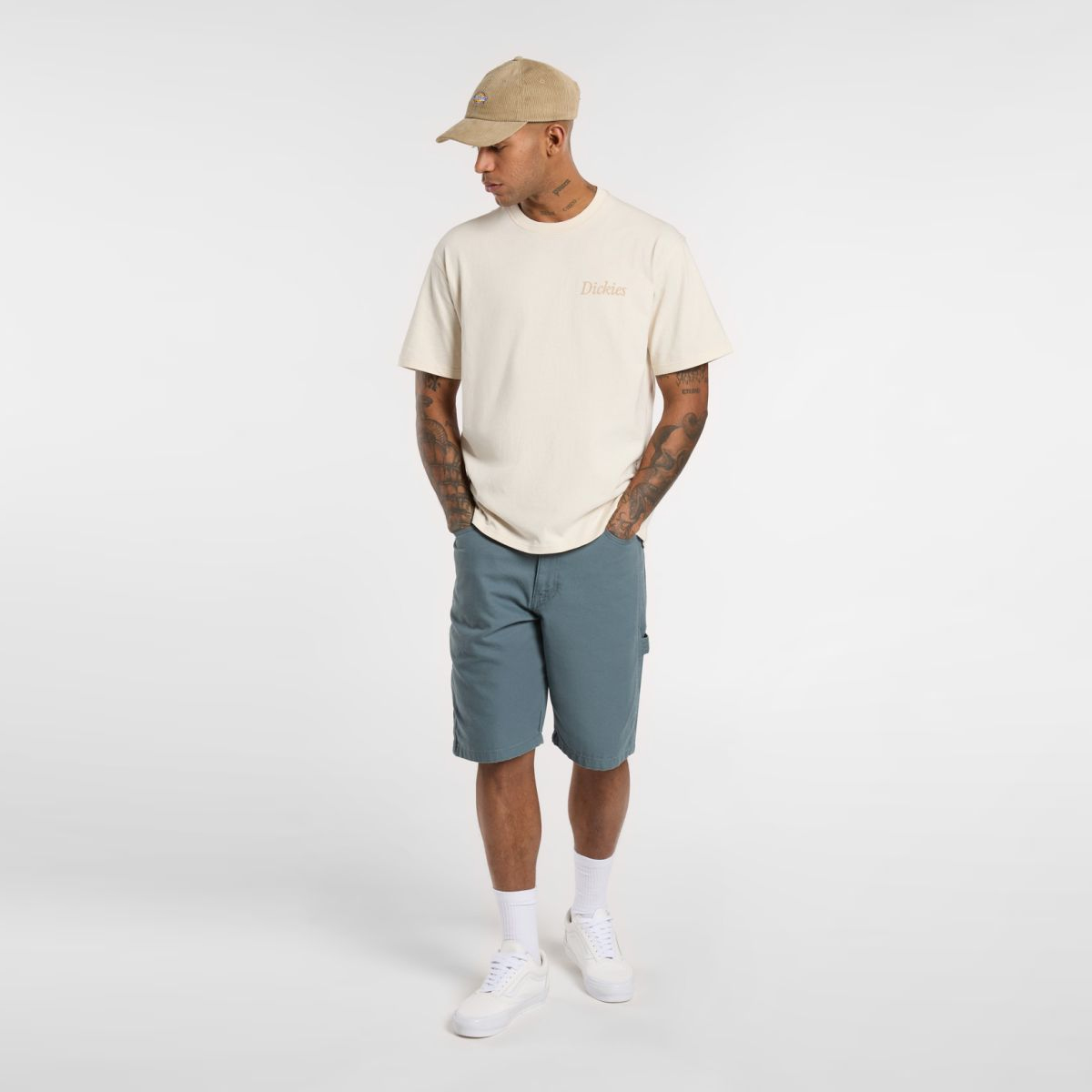 Dickies T-Shirt Companion Script Whitecap Gray - 4 Dickies T-Shirt Companion Script Whitecap Gray - 4